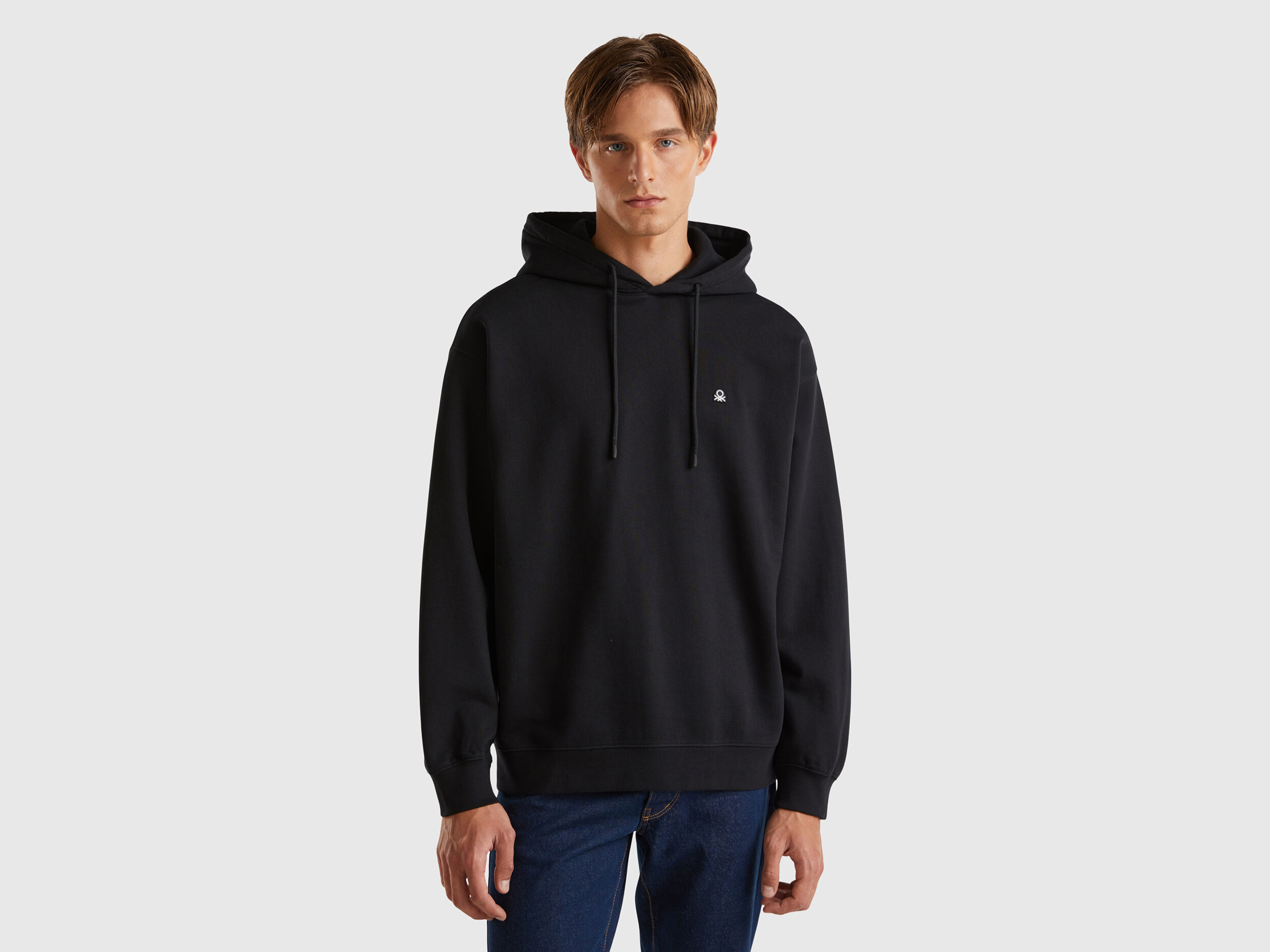 100 cotton hoodie mens sales