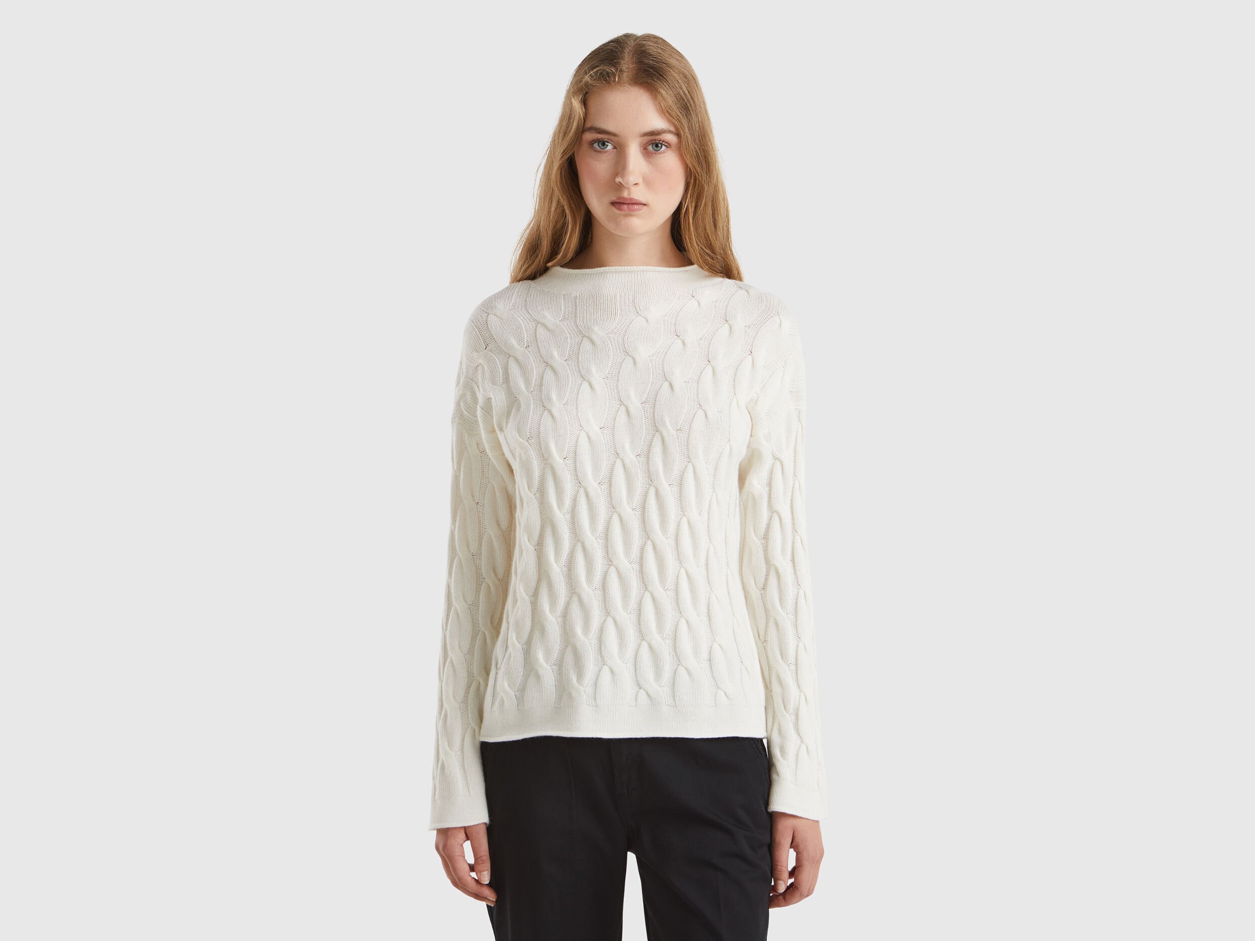 Cable knit sweater