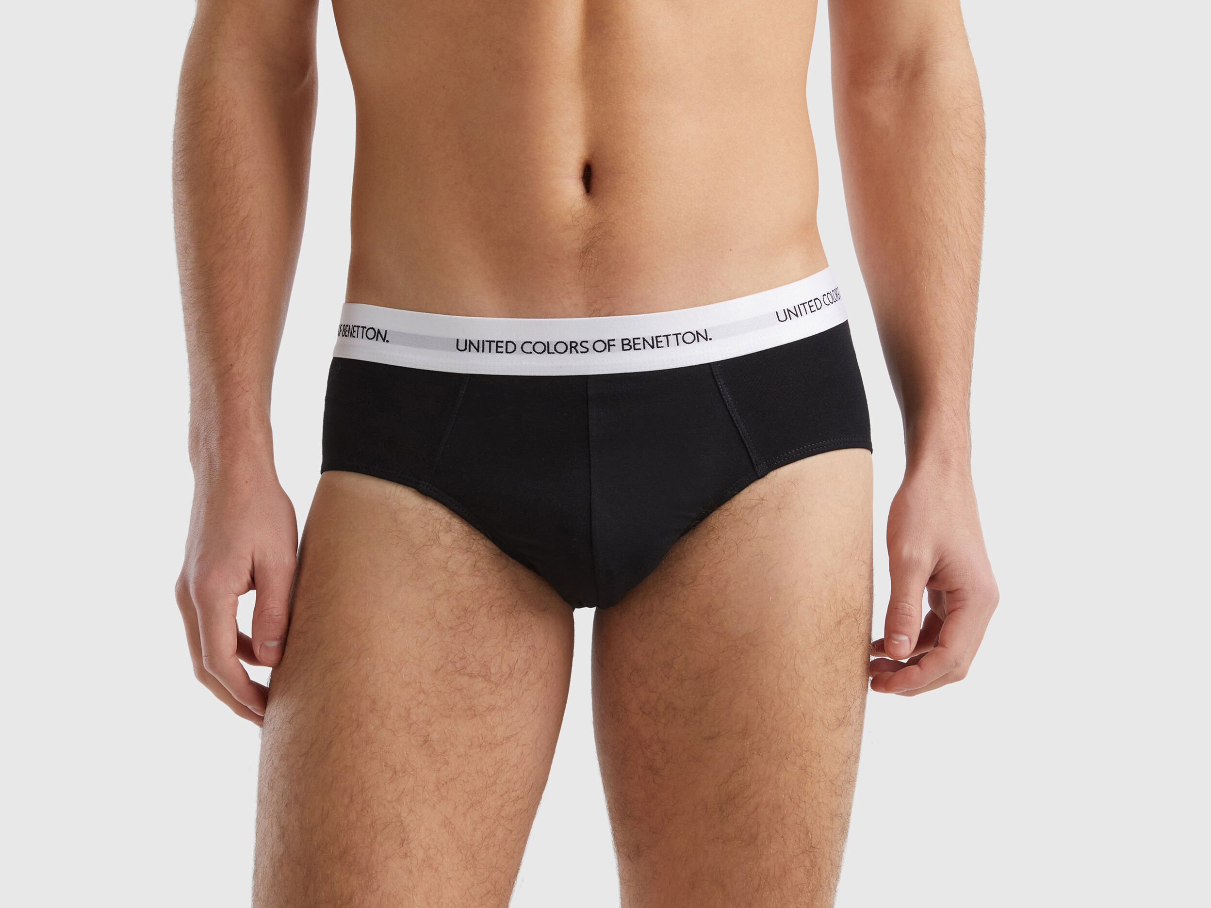 Underwear in stretch organic cotton Black Benetton
