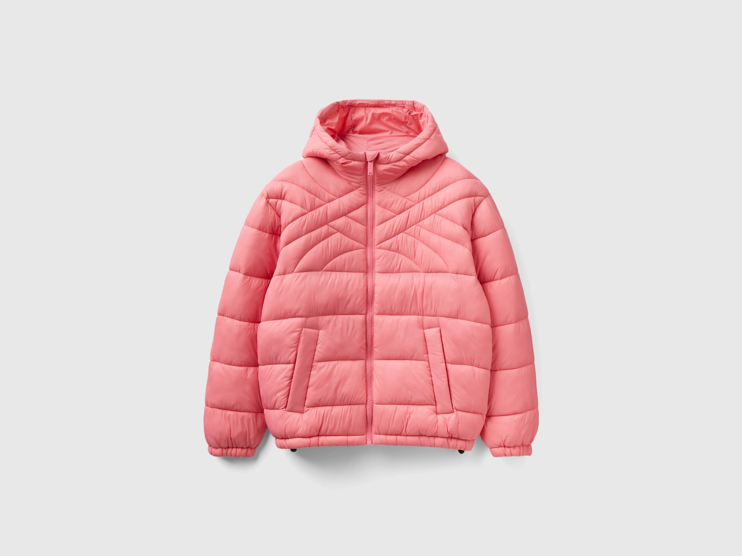 Benetton pink new arrivals coat