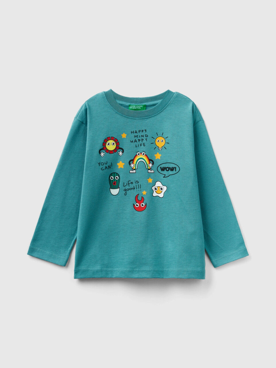 Camiseta manga top larga niño