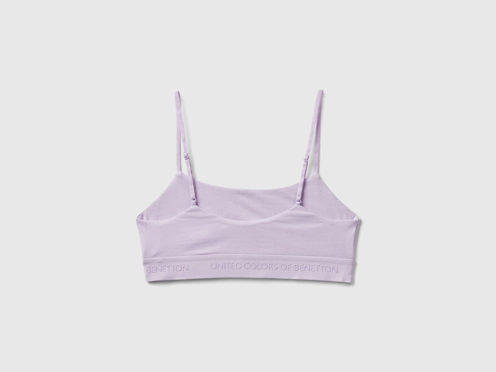 Bra top in organic cotton - Lilac