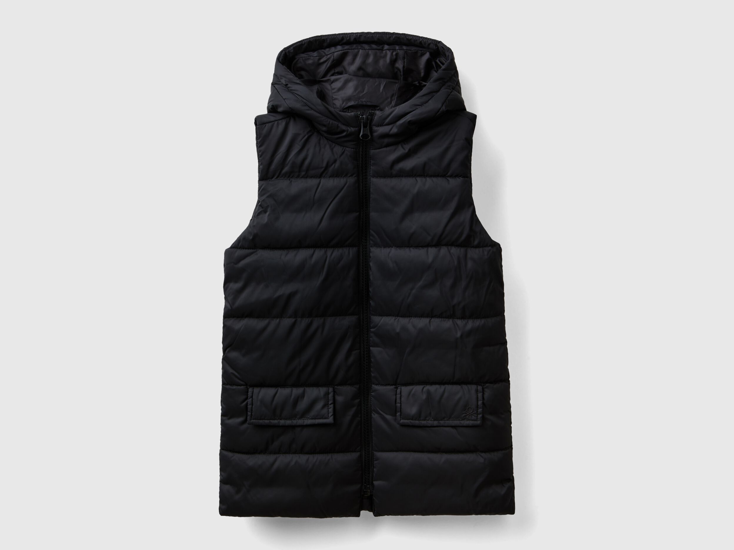 Girls black puffer vest outlet