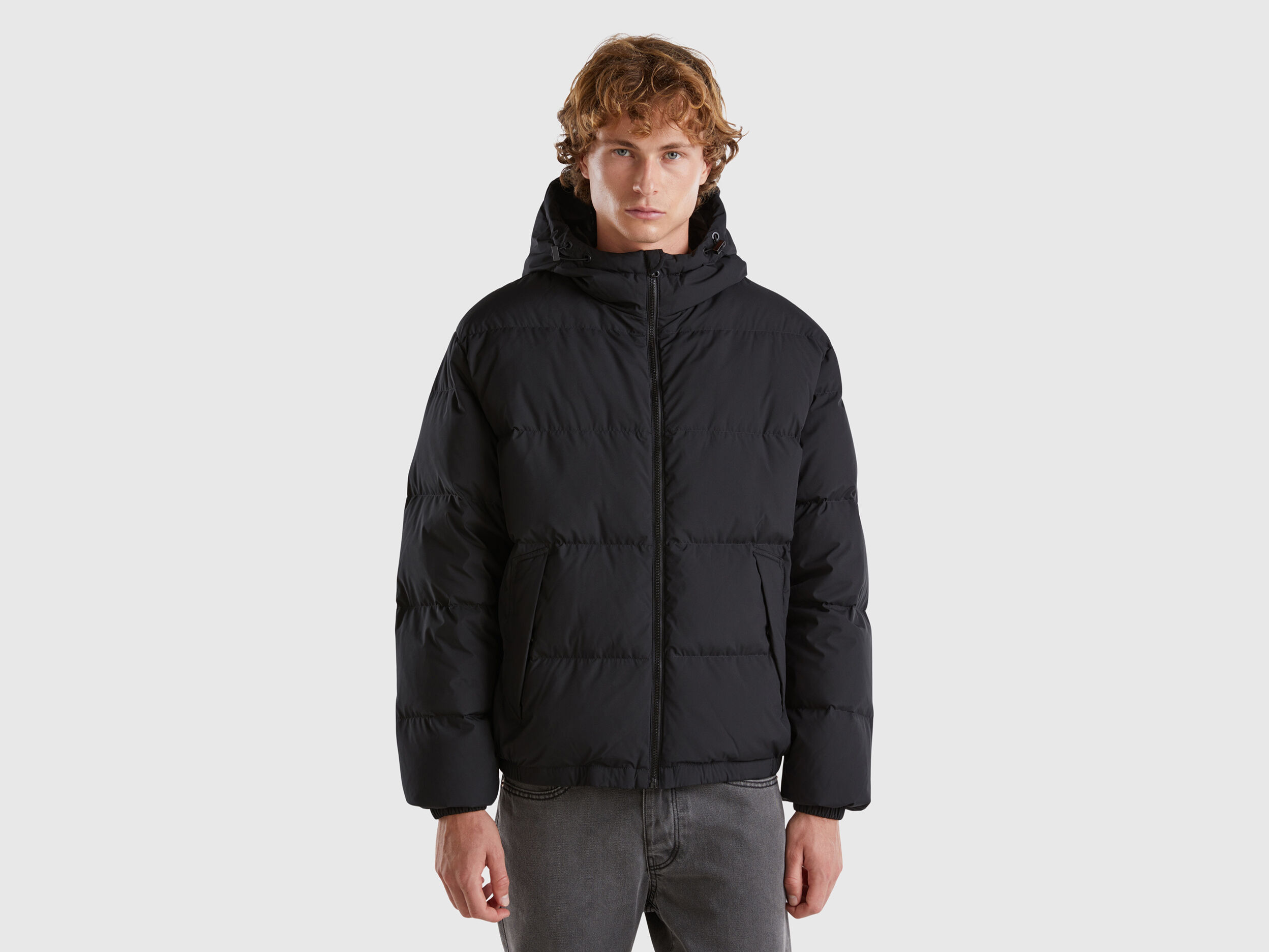 Benetton padded jacket with hood clearance