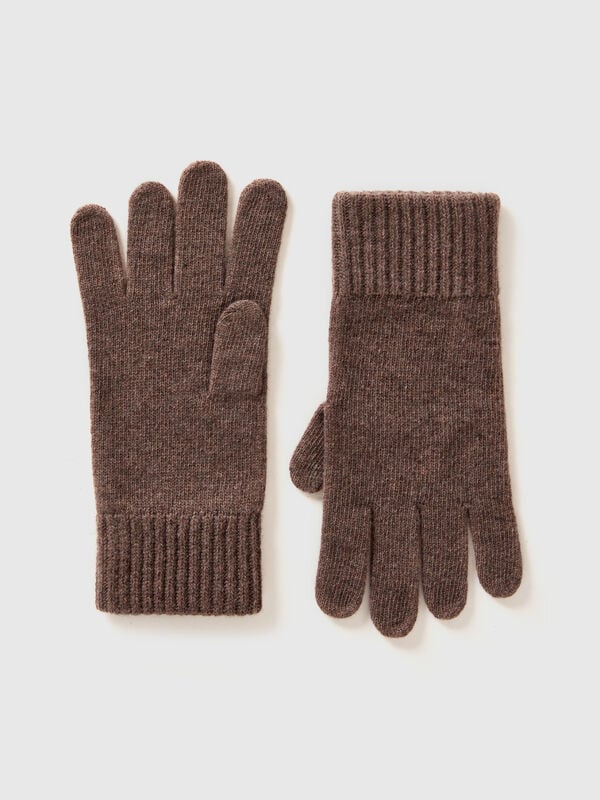 Gloves in pure virgin wool Men