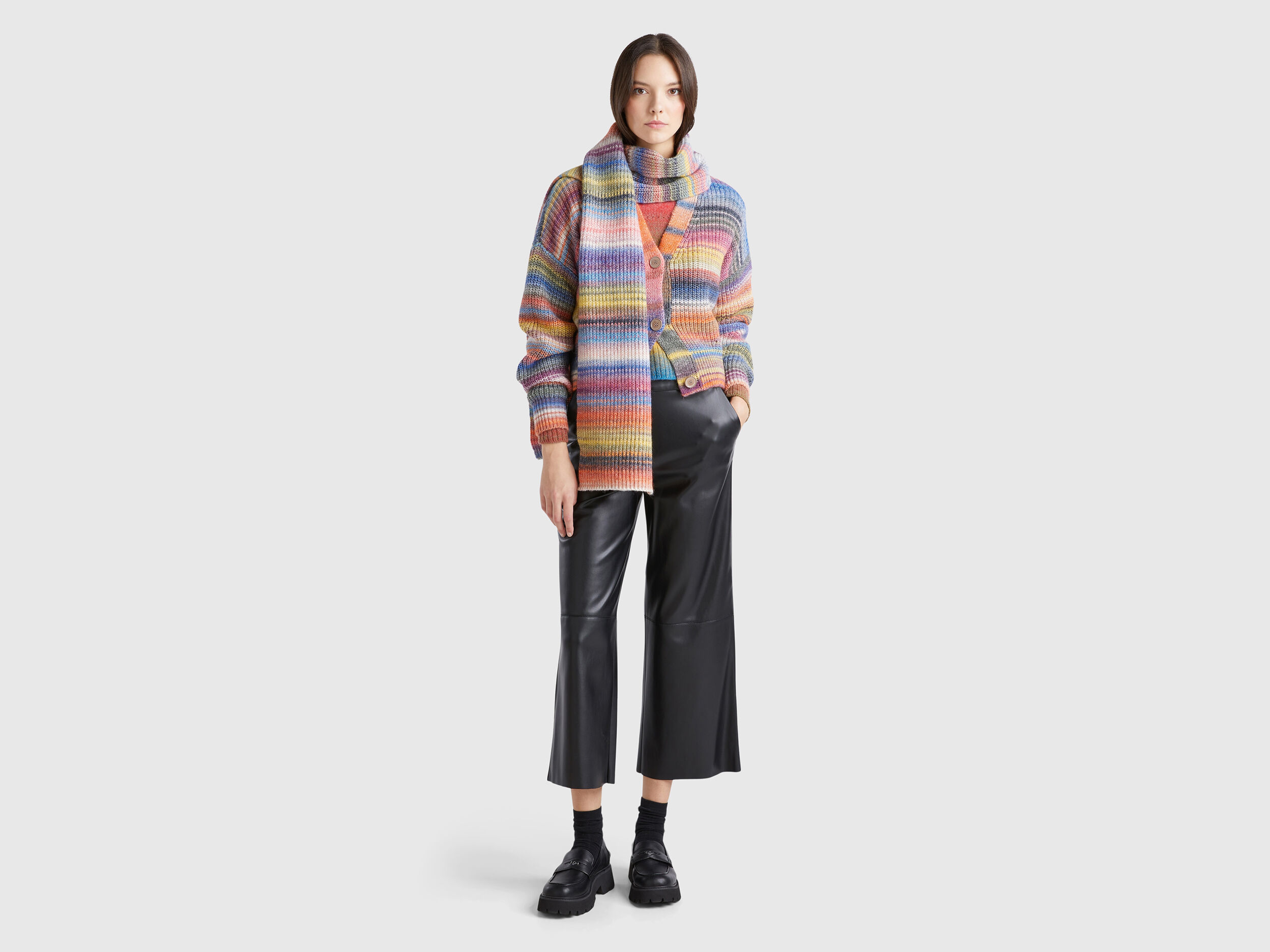 herlipto Multi-Layered Bicolor Cardigan - vanilla - 一体型