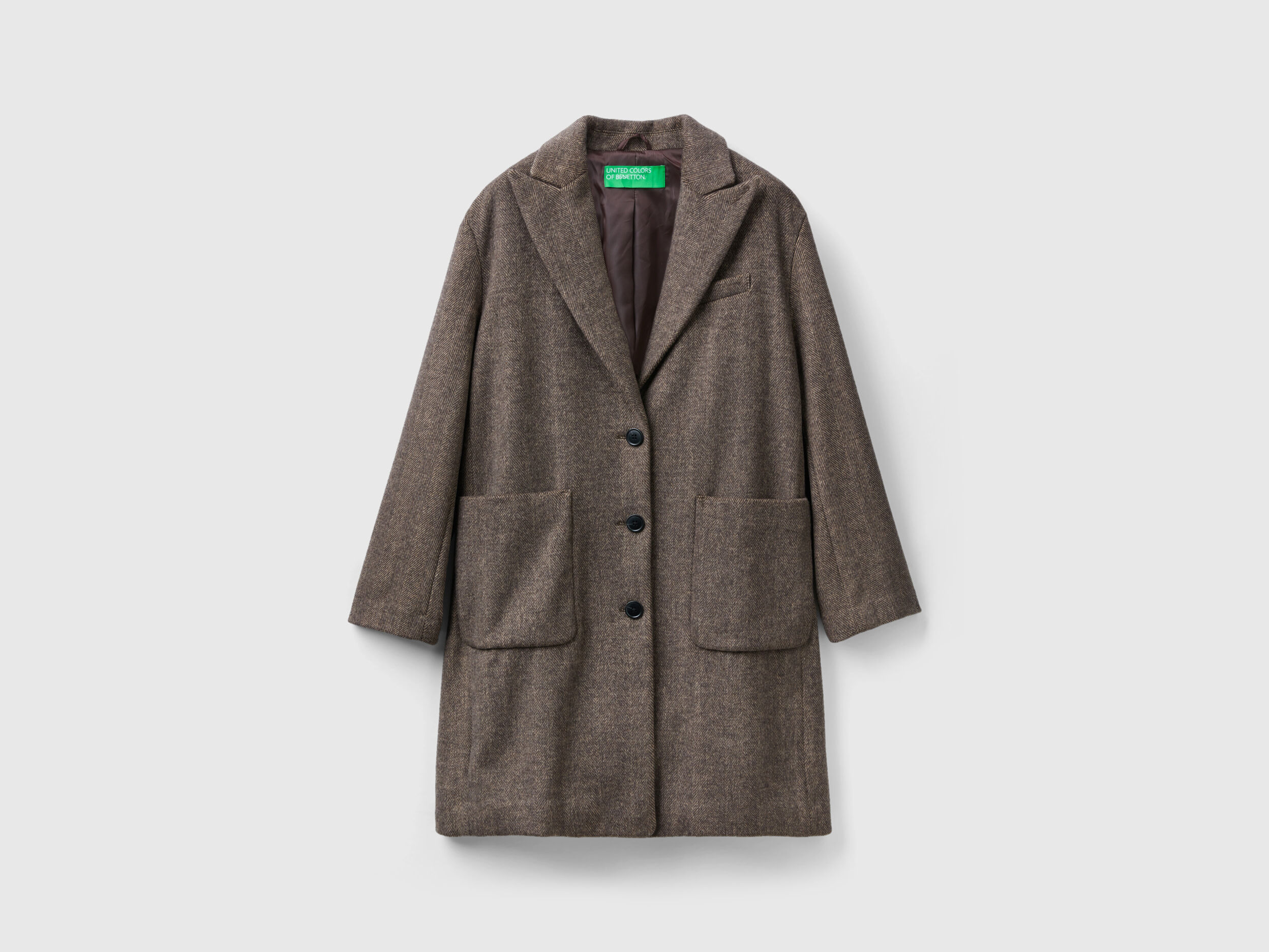 Short coat in wool blend