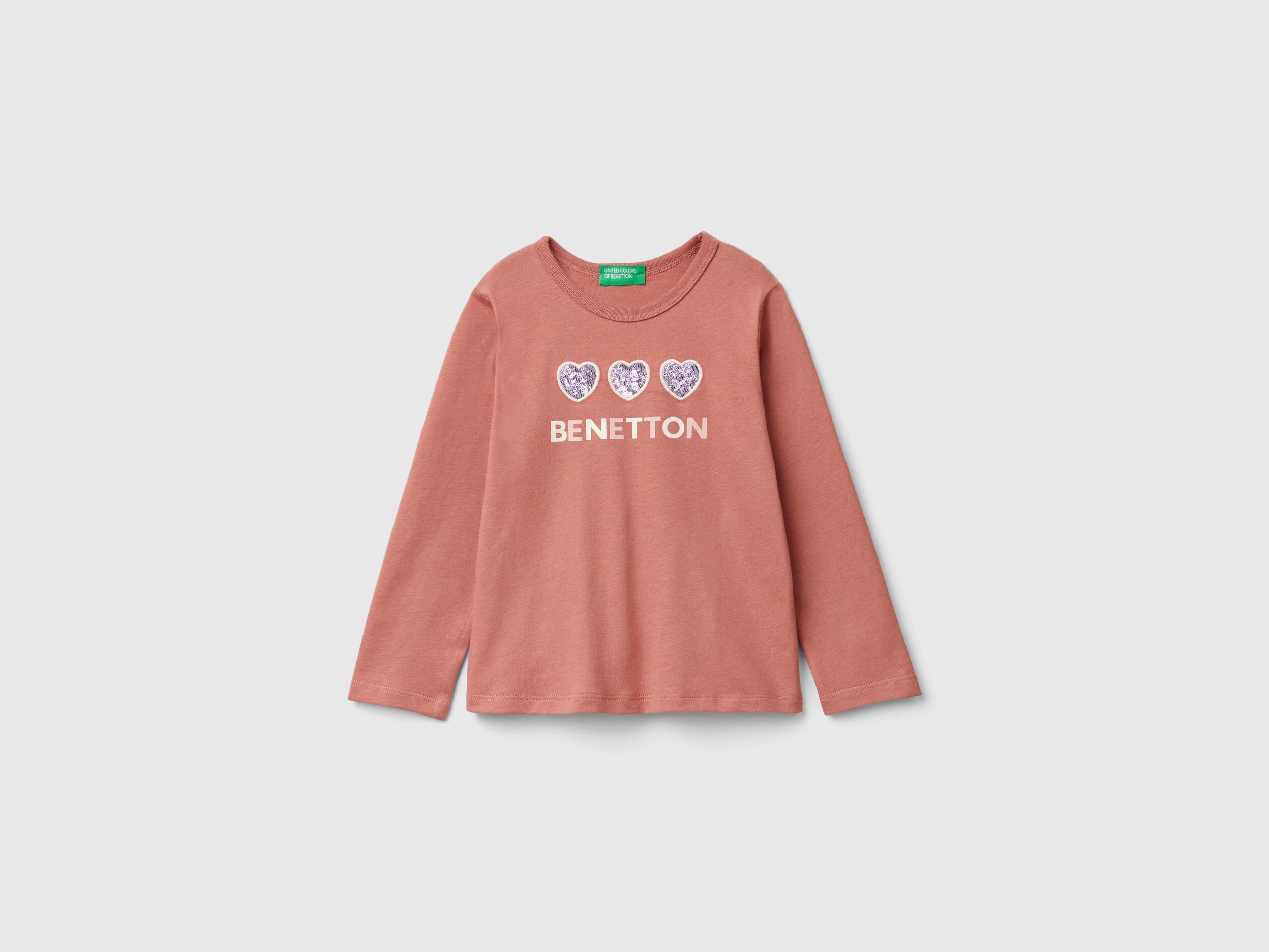 Benetton camisetas niña manga larga 2025