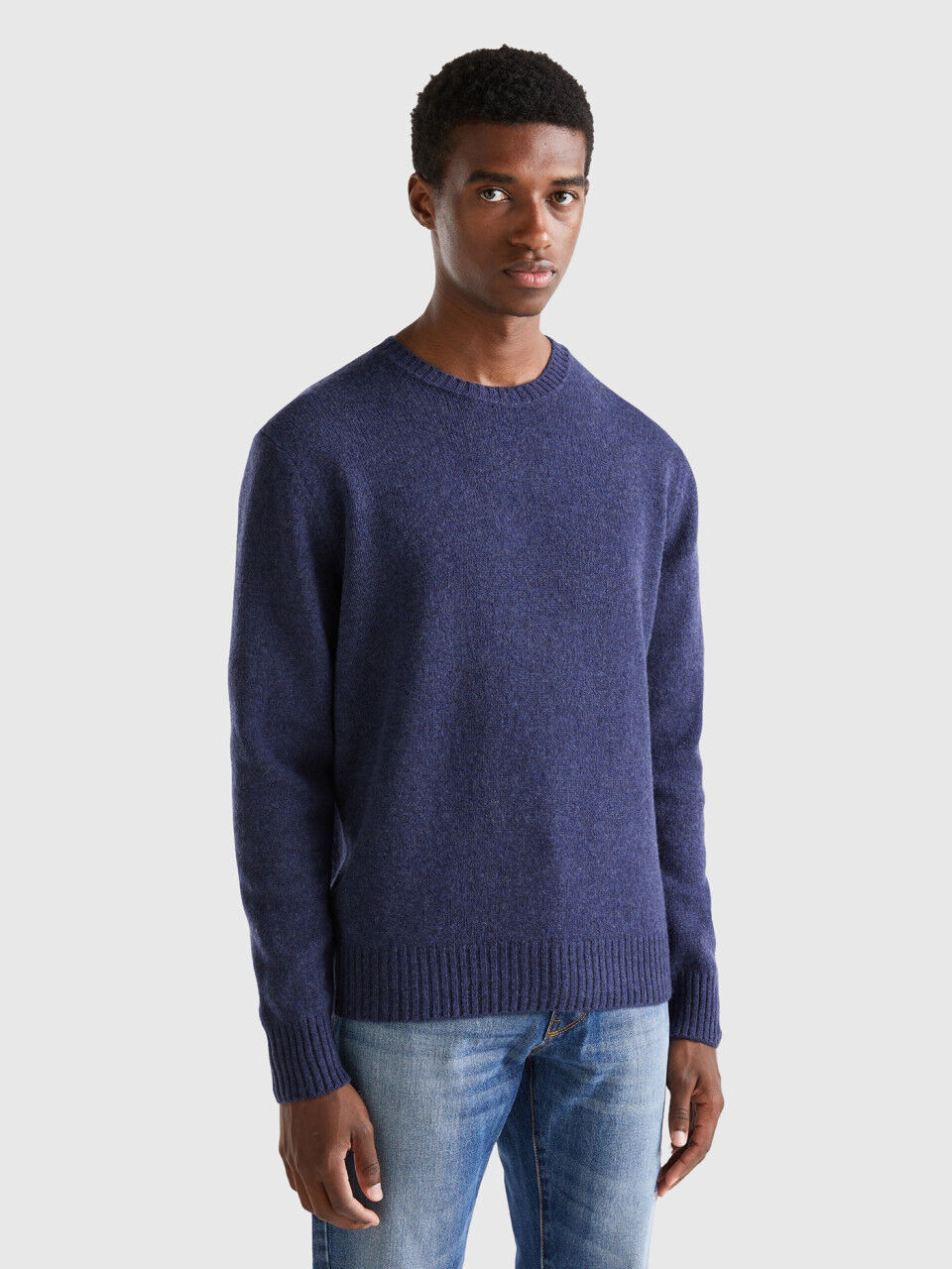 Shetland wool deals crew neck sweater