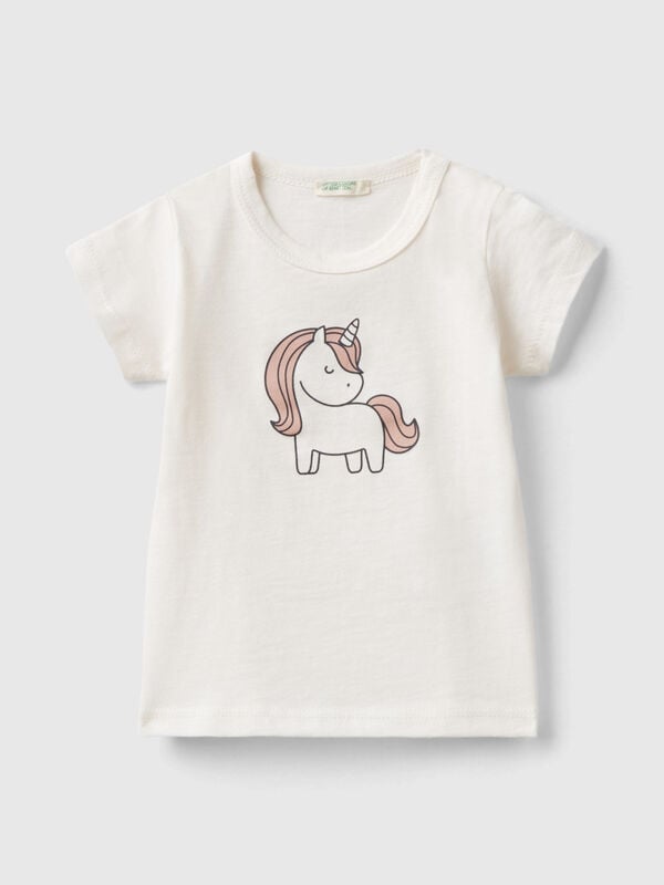 Short sleeve t-shirt in organic cotton New Born (0-18 months)