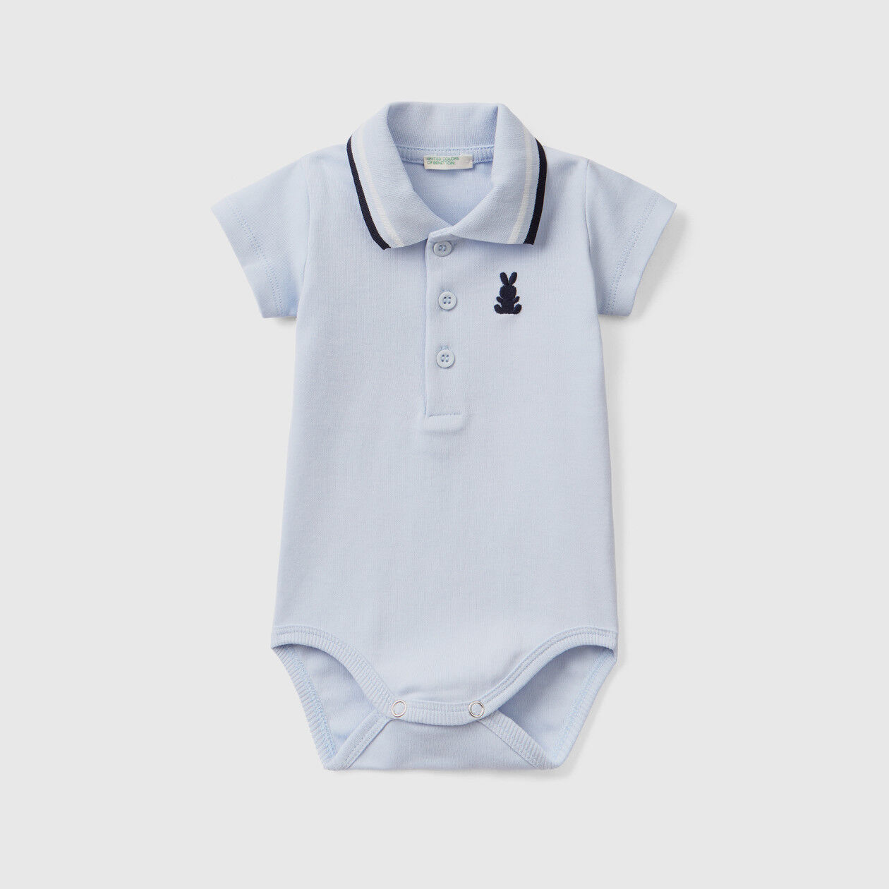 White baby new arrivals polo shirt bodysuit