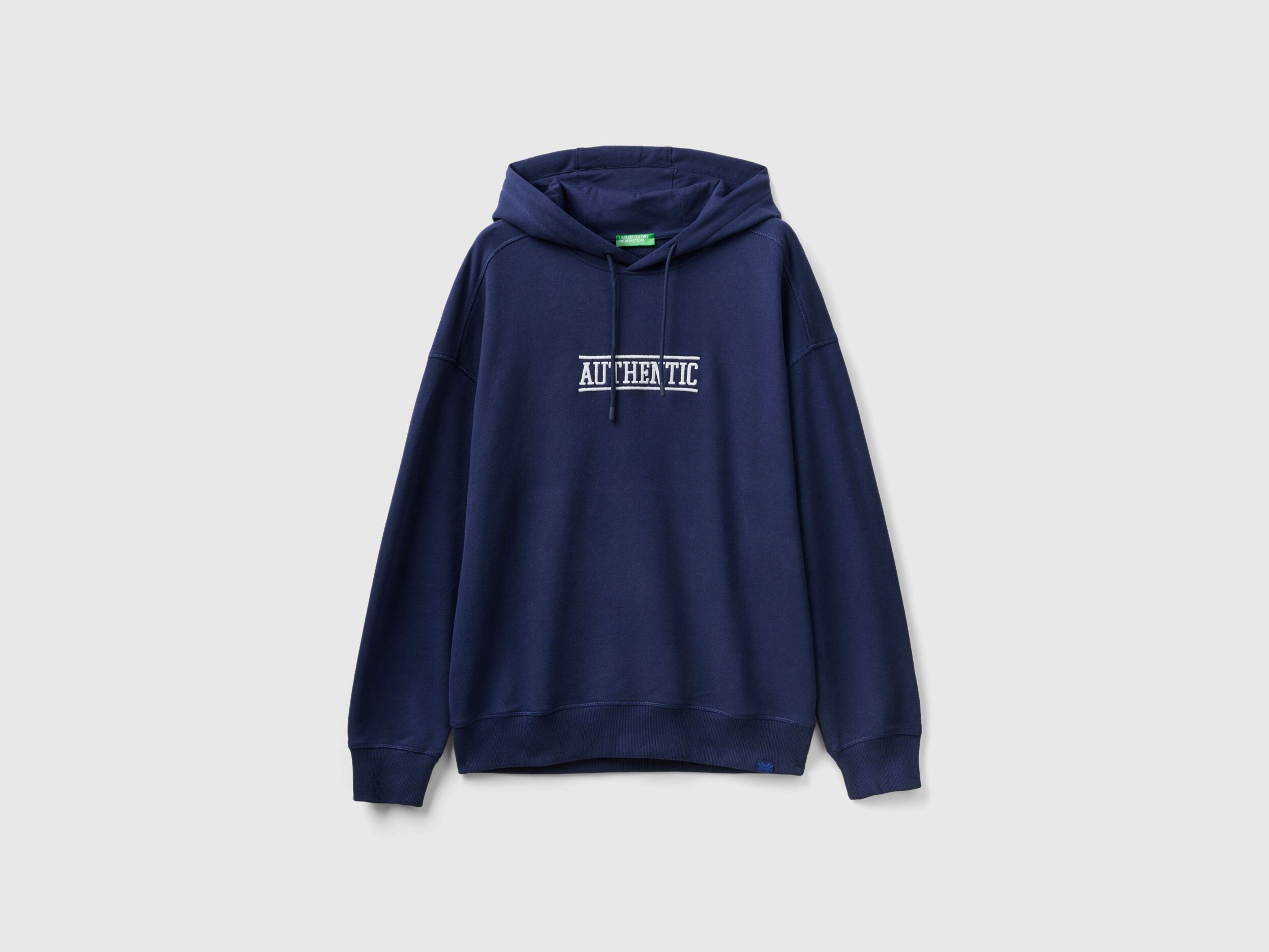 Printed hoodie Dark Blue Benetton