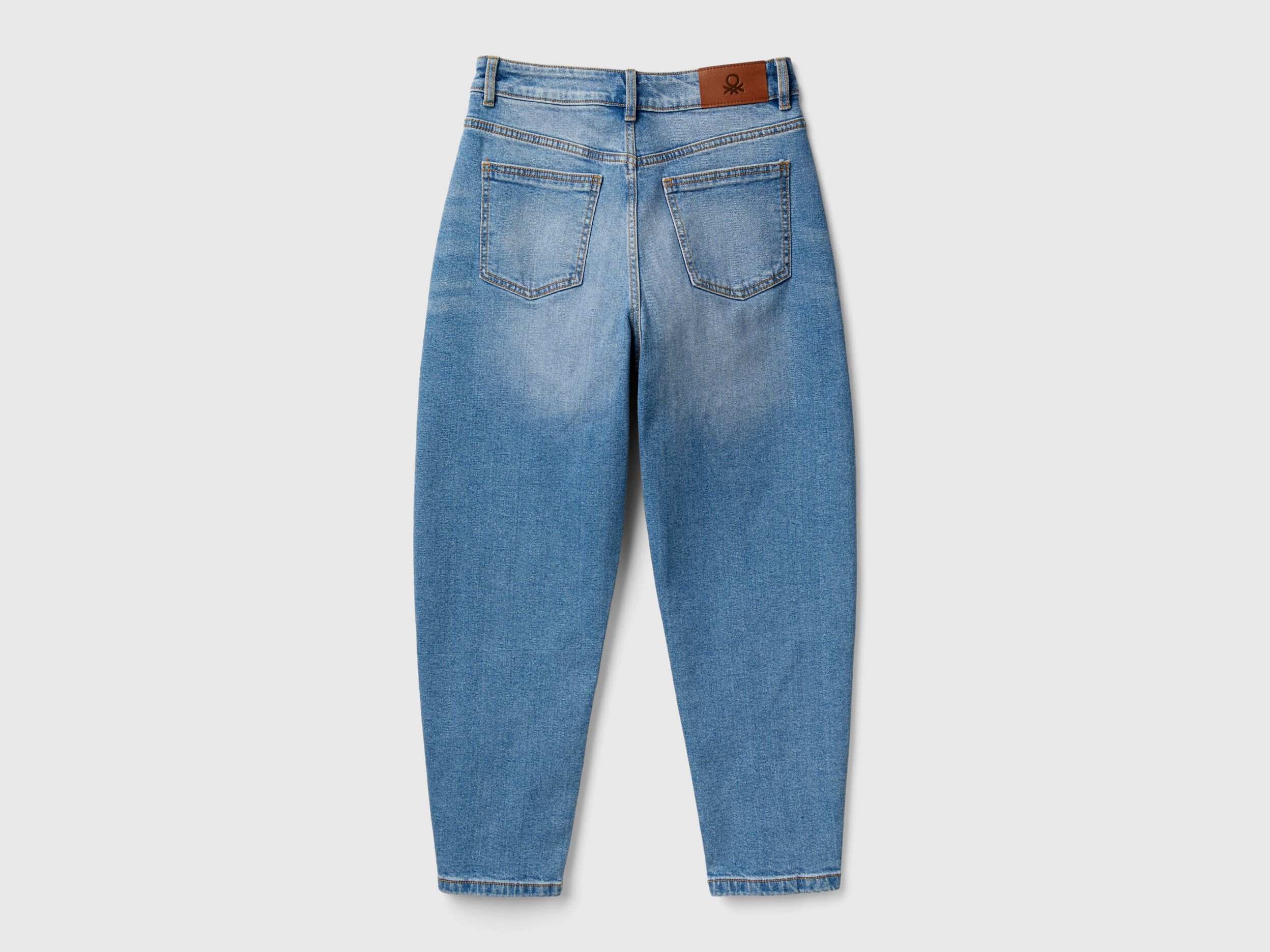 Vaqueros balloon fit Azul Benetton