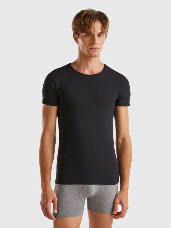 Organic stretch cotton t-shirt Men