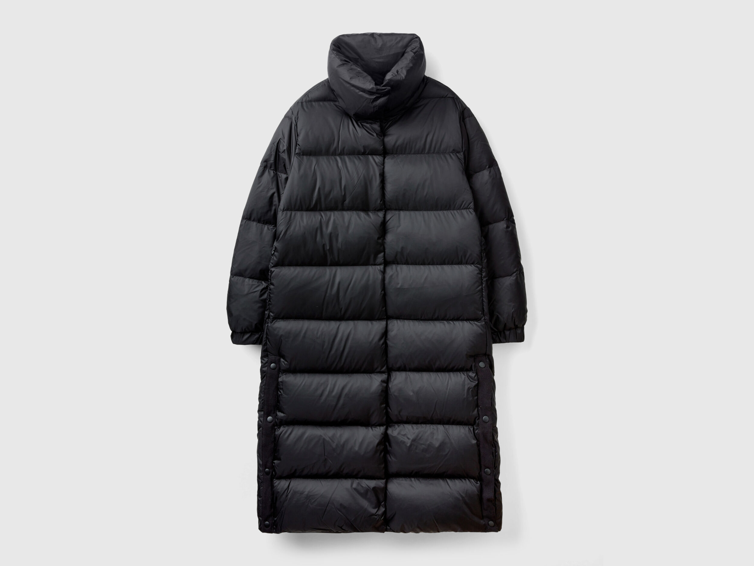 Real feather padded down jacket Black Benetton