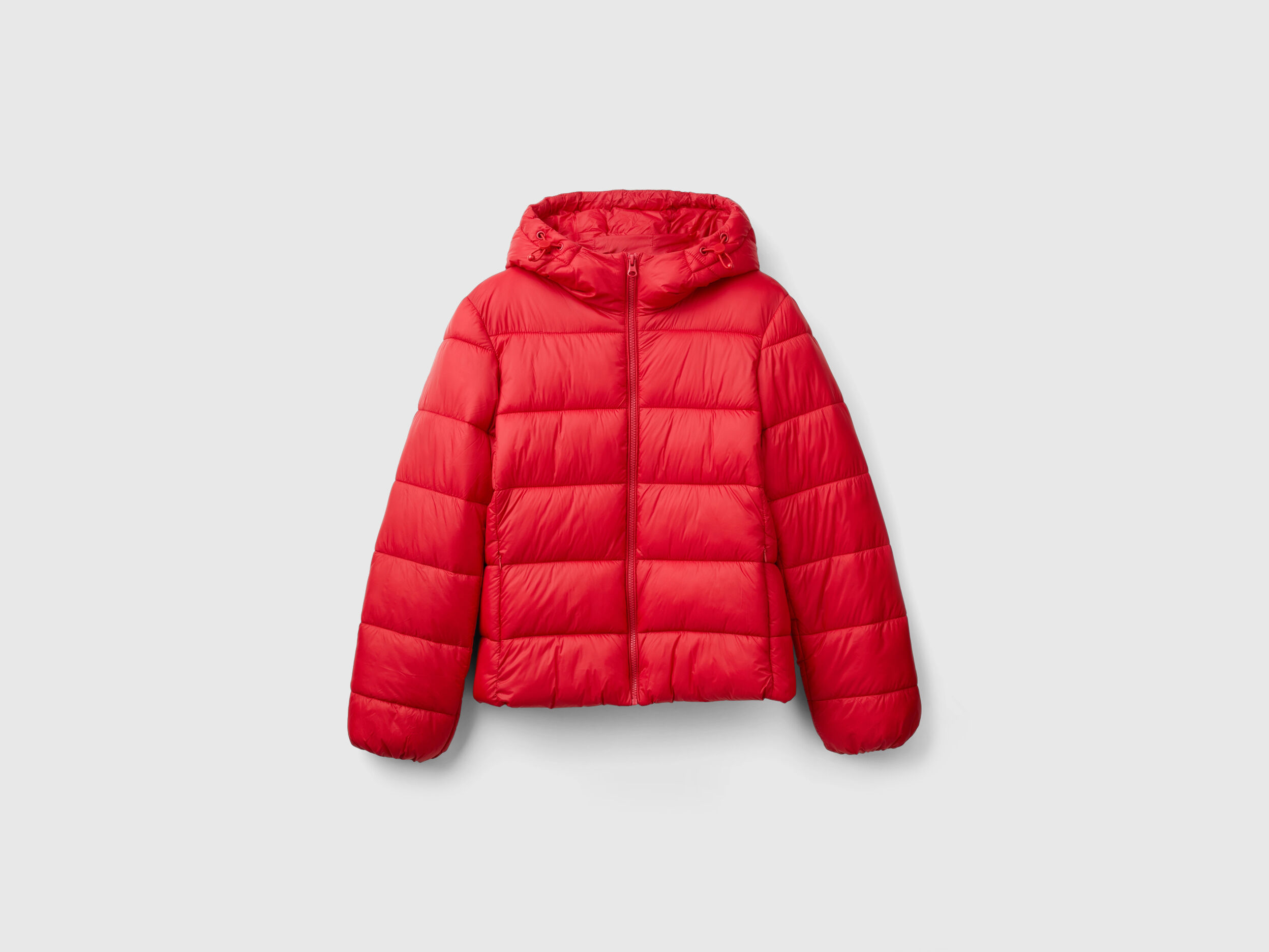 Padded red jacket deals