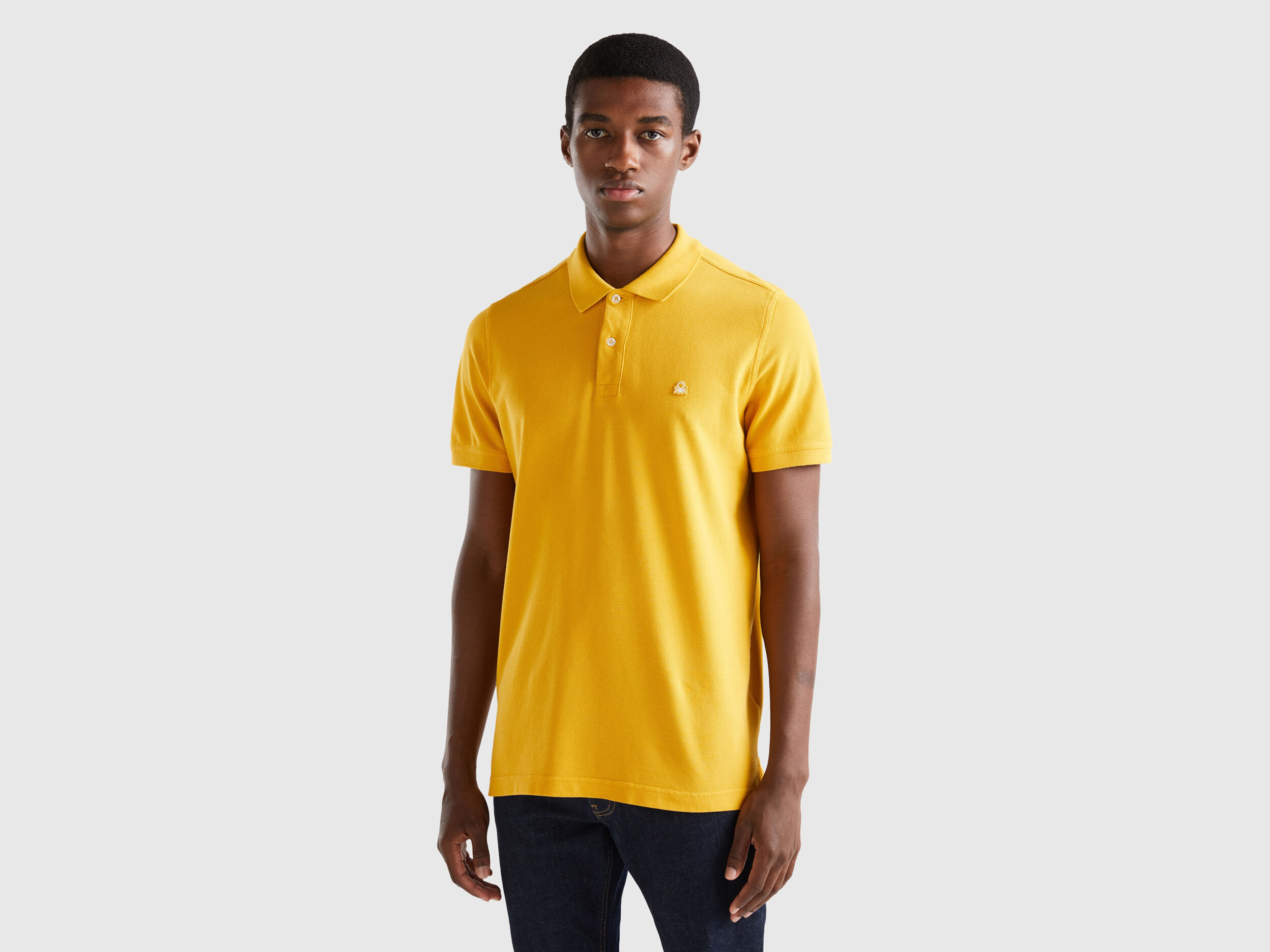Mens yellow cheap polo shorts