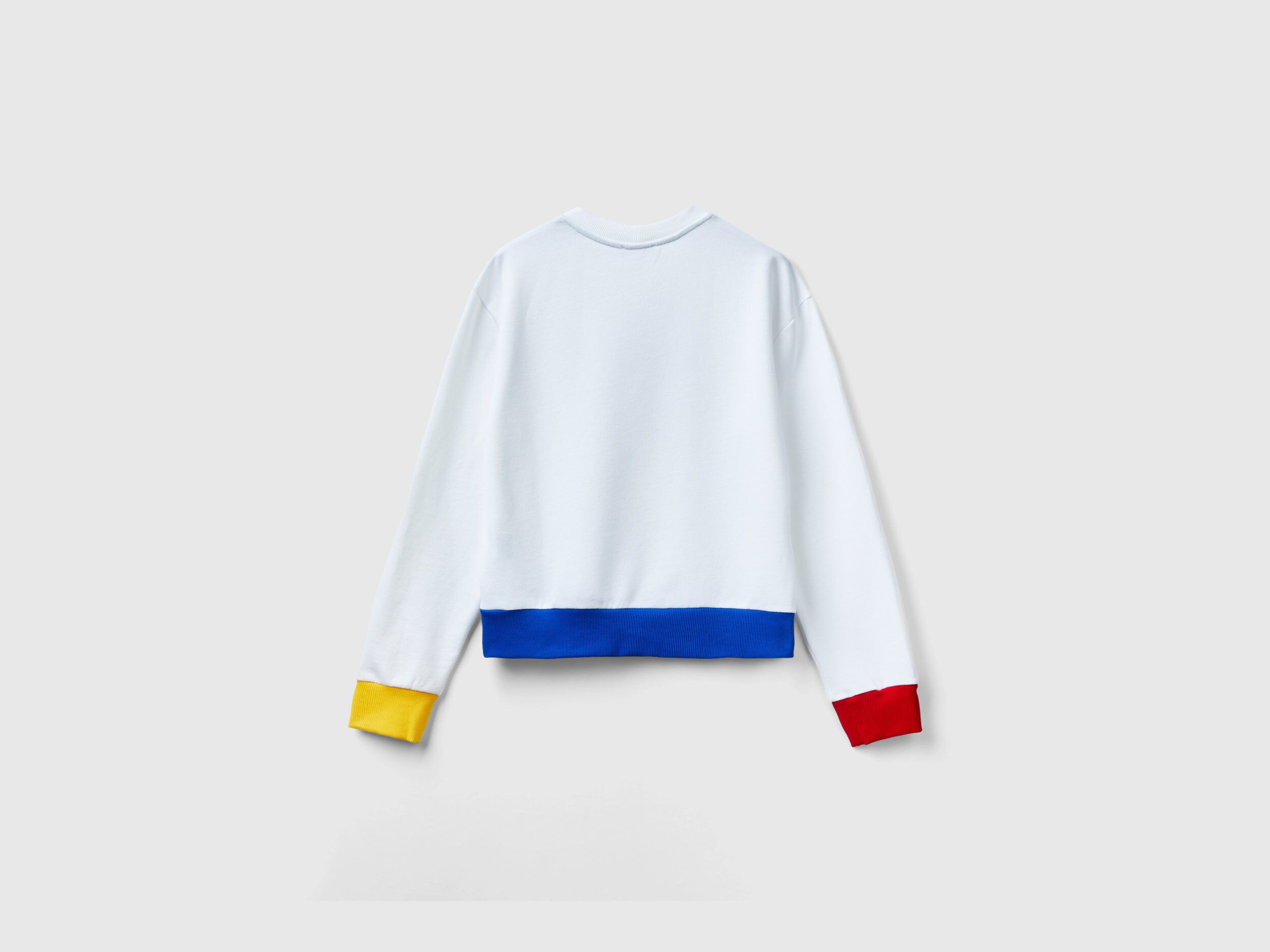 White printed deals sweatshirt