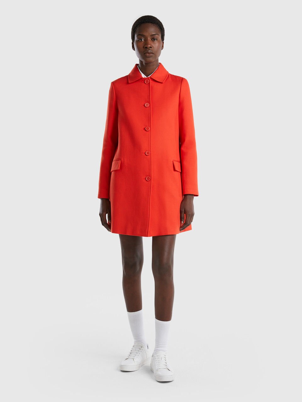 det er nytteløst hvor ofte forhandler Women's Short Coats New Collection 2023 | Benetton