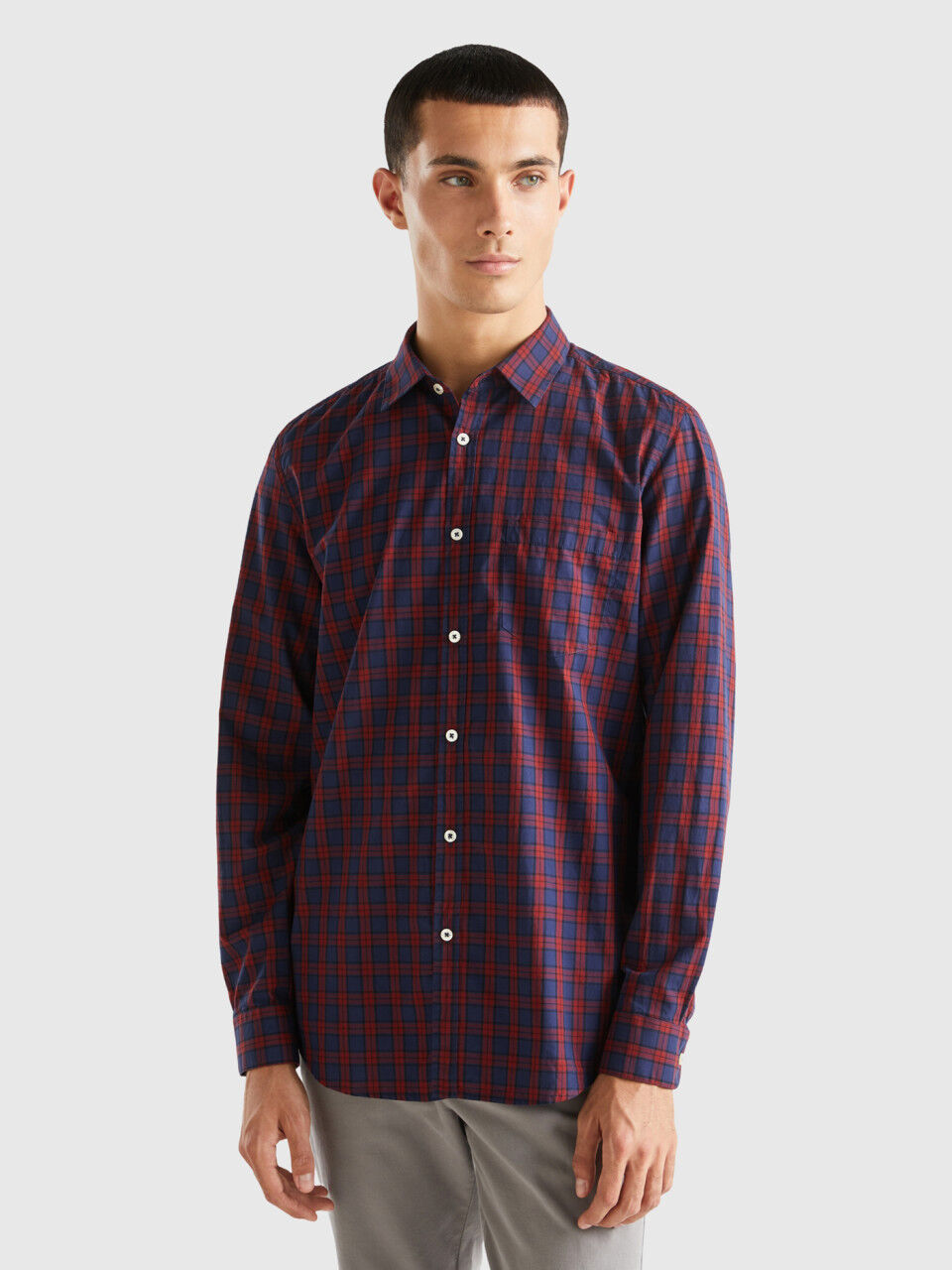 Camisa a Cuadros Hombre Nueva Colecci n 2024 Benetton