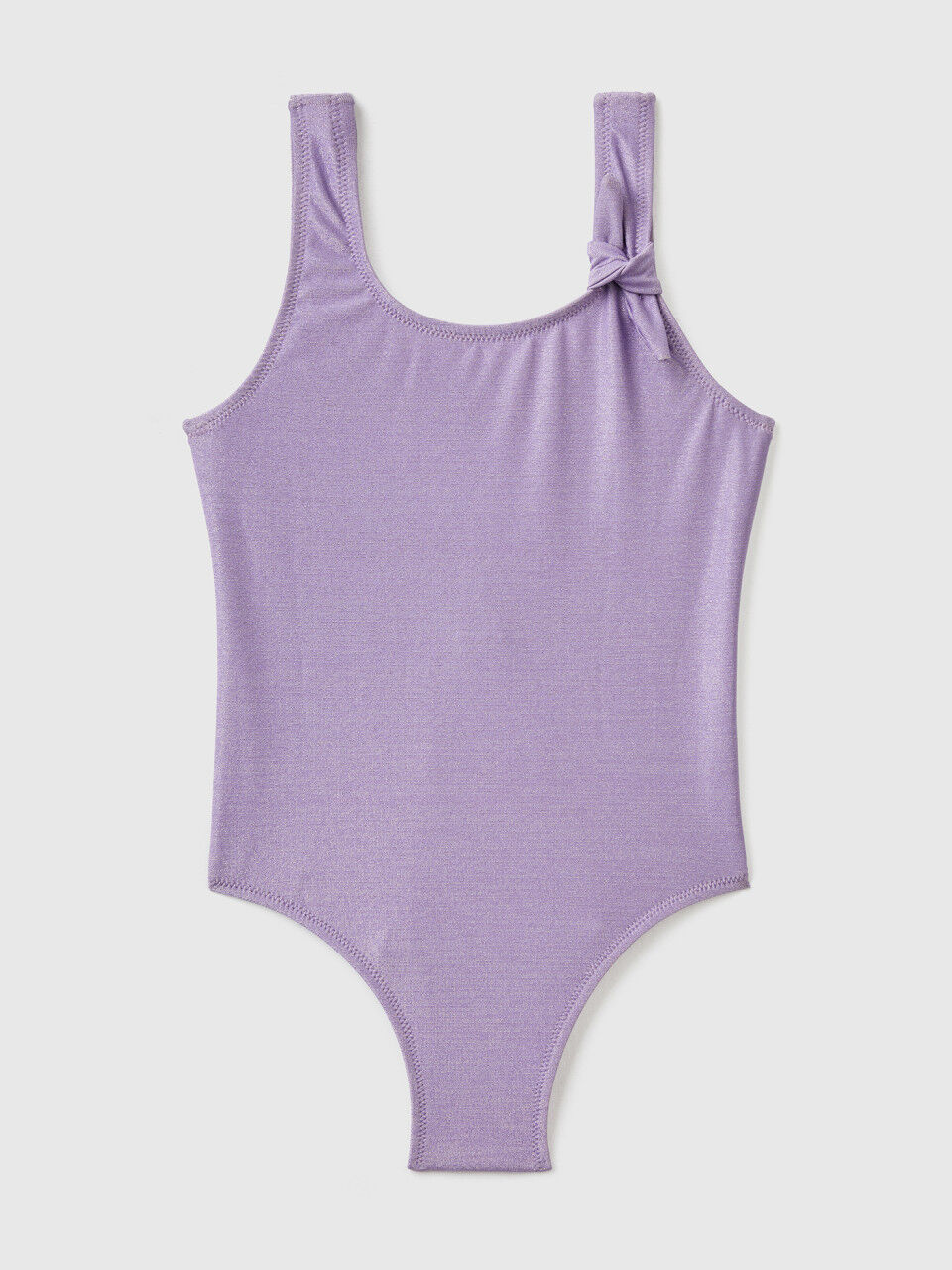 One-piece swimsuit with lurex