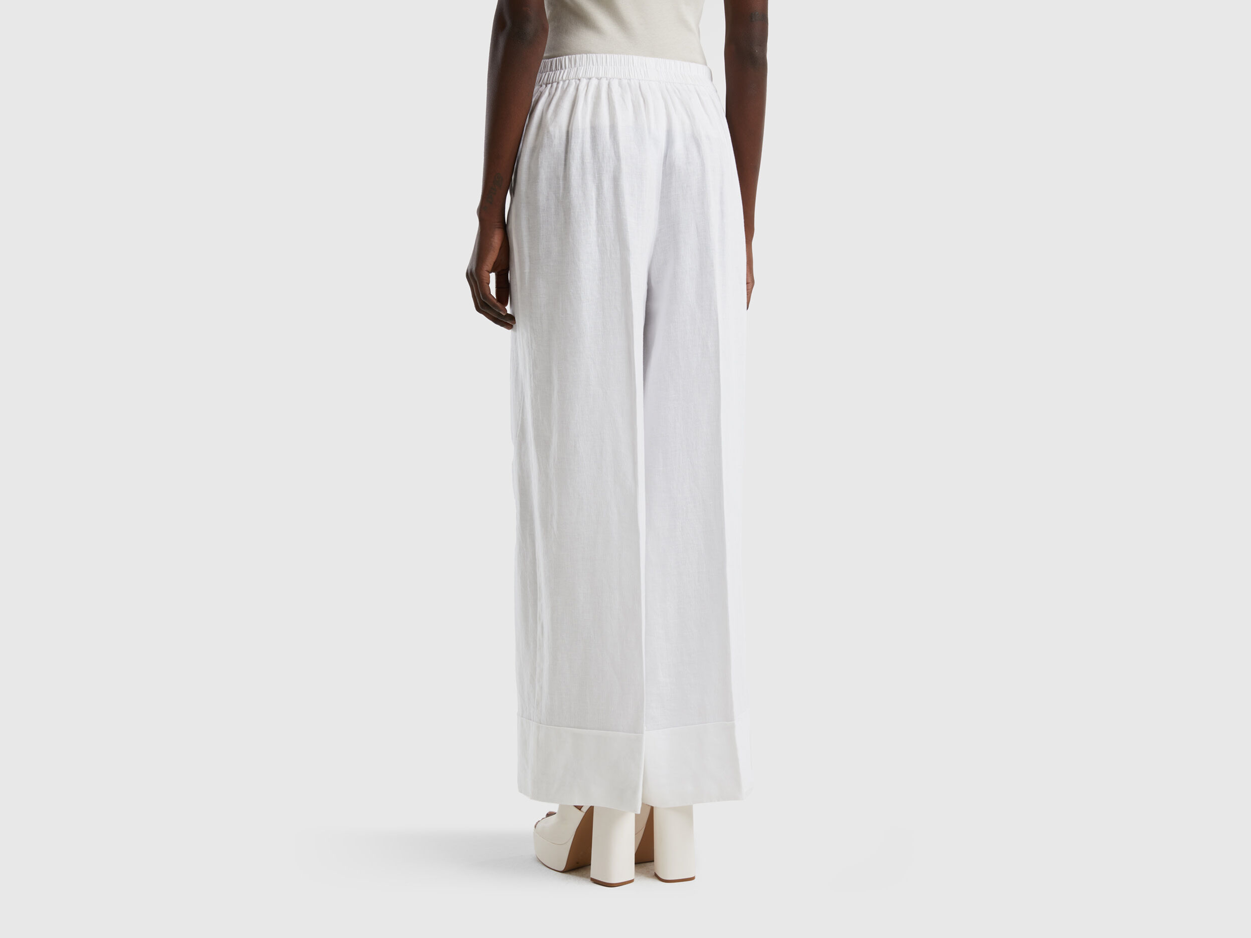 Benetton online pantaloni palazzo