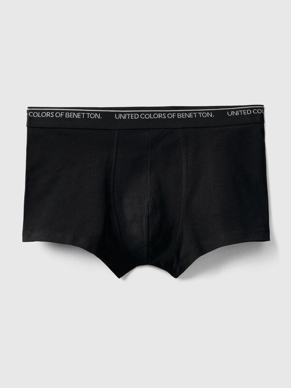 Benetton Underwear In Stretch Organic Cotton in Black for Men