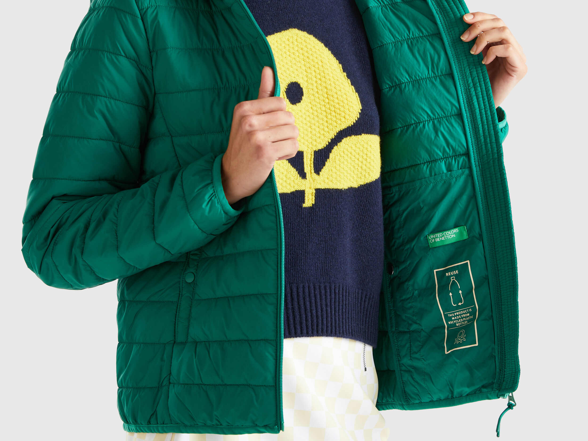 Benetton down jacket discount