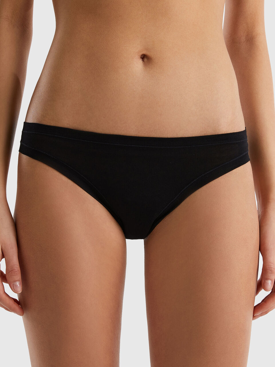 B91xZ Women's Cotton Bikini Brief Underwear Cute Low Rise Bikini Panties, Black One Size 
