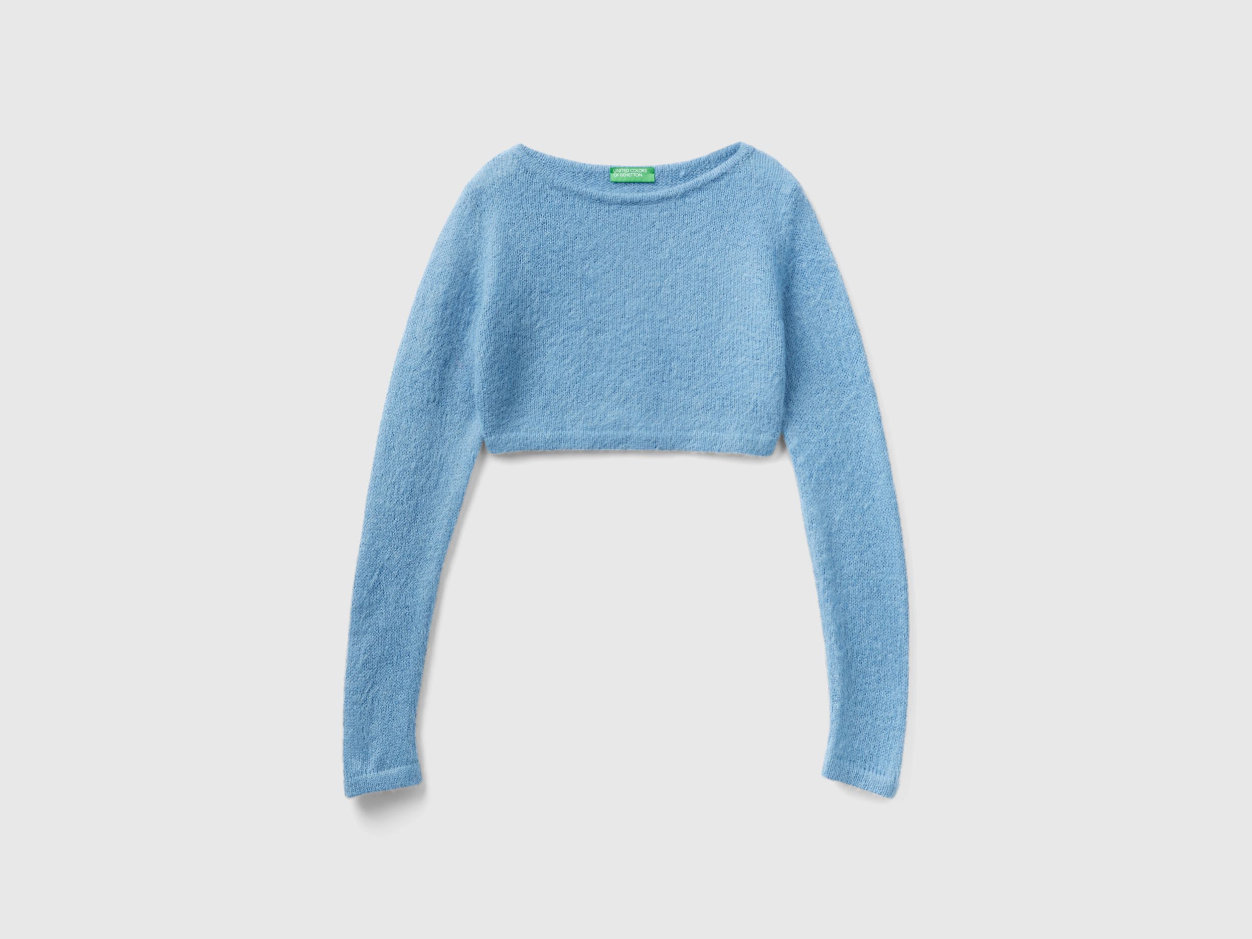 Cropped blue jumper shop