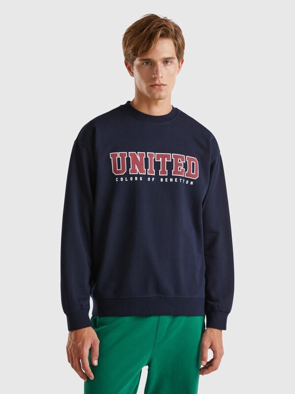 Crew neck sweatshirt with logo print Men