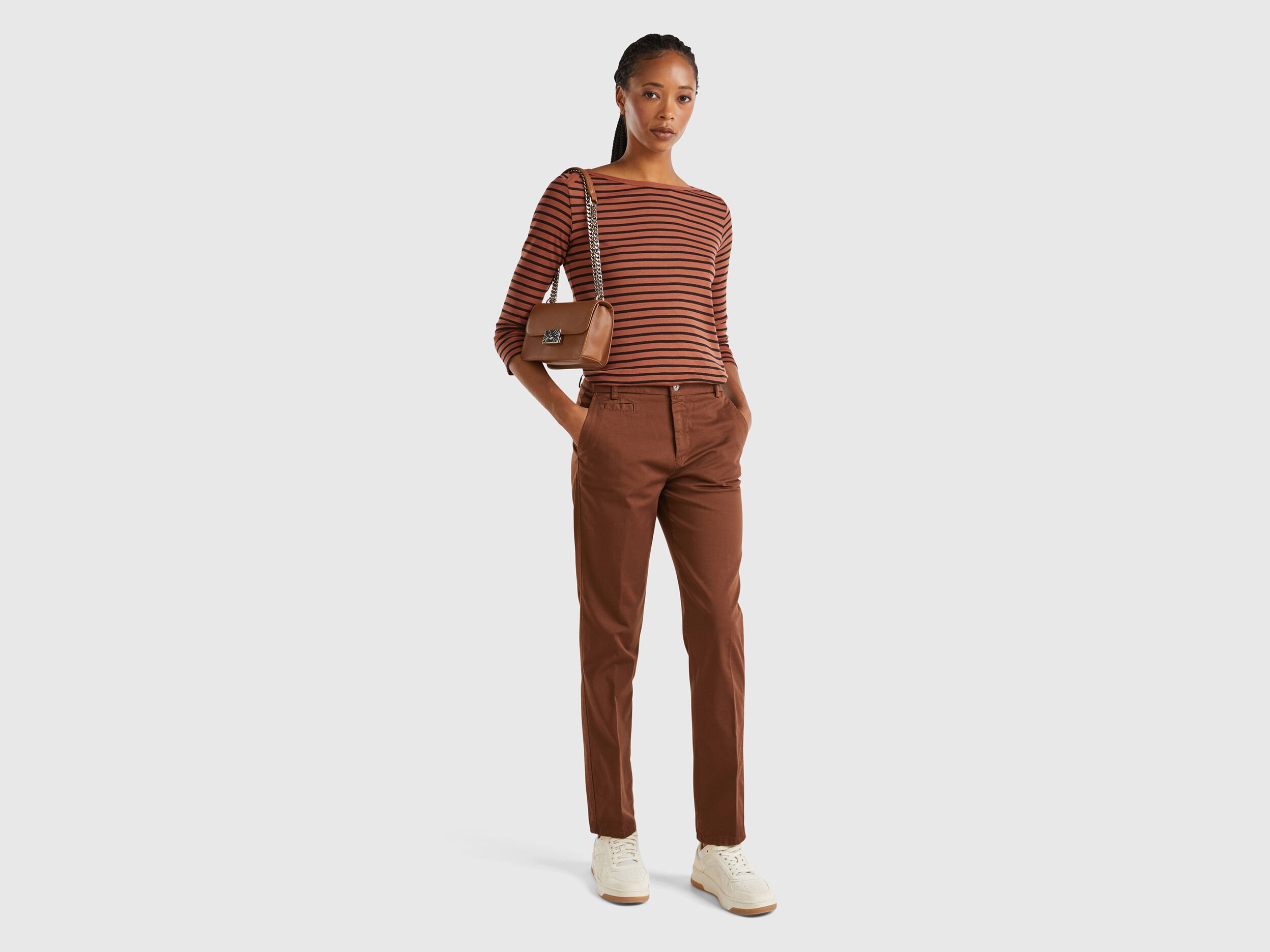 Women s Chino Trousers New Collection 2024 Benetton