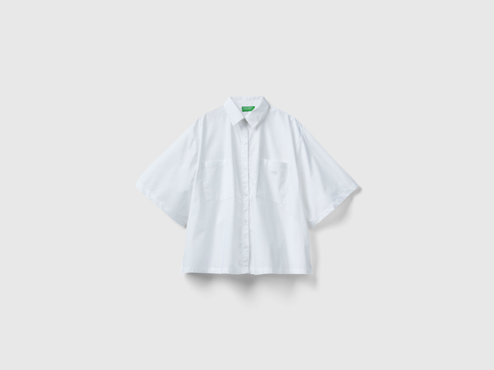Loose boxy fit | shirt White Benetton 