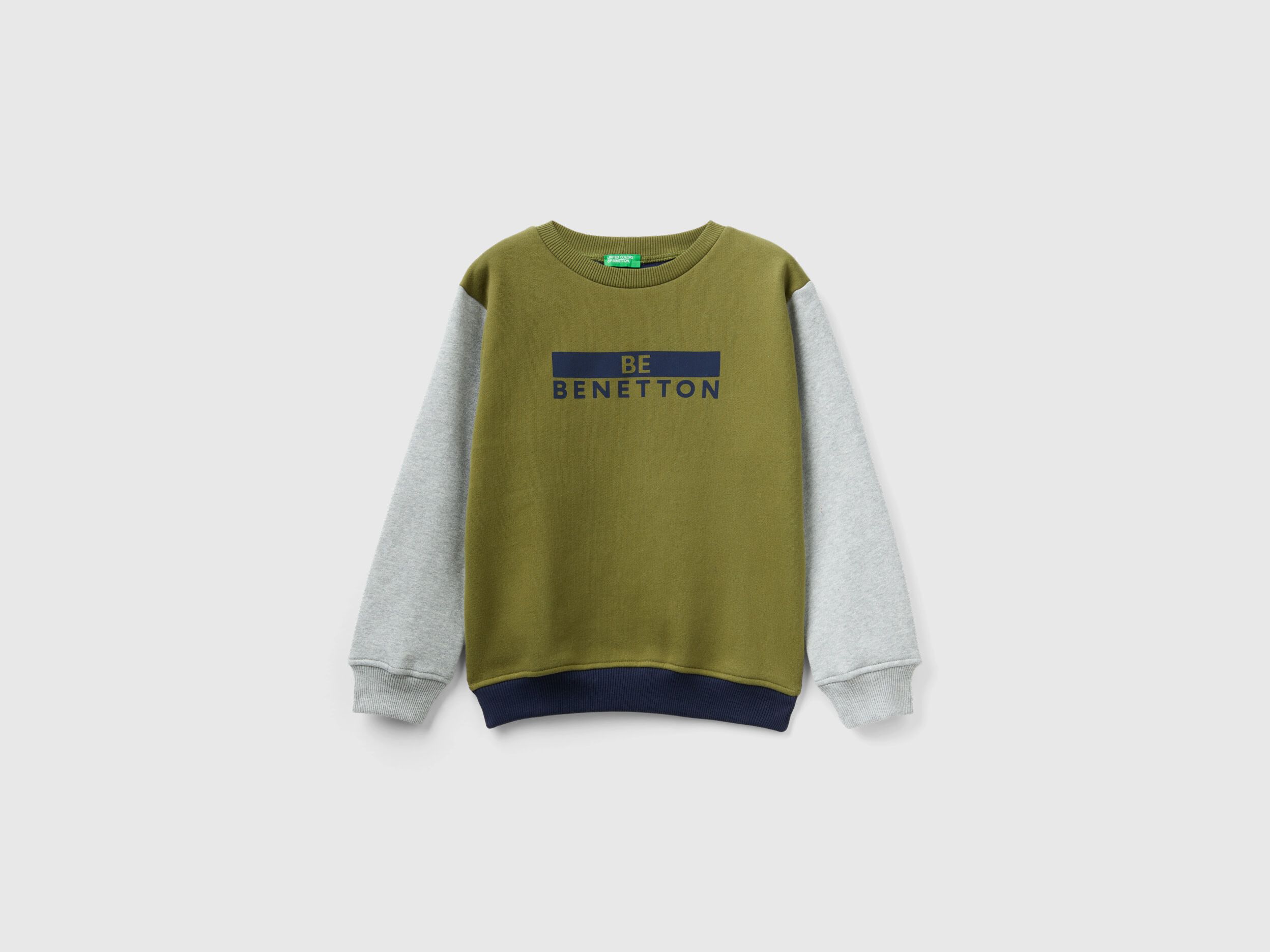 Benetton logo sweatshirt deals