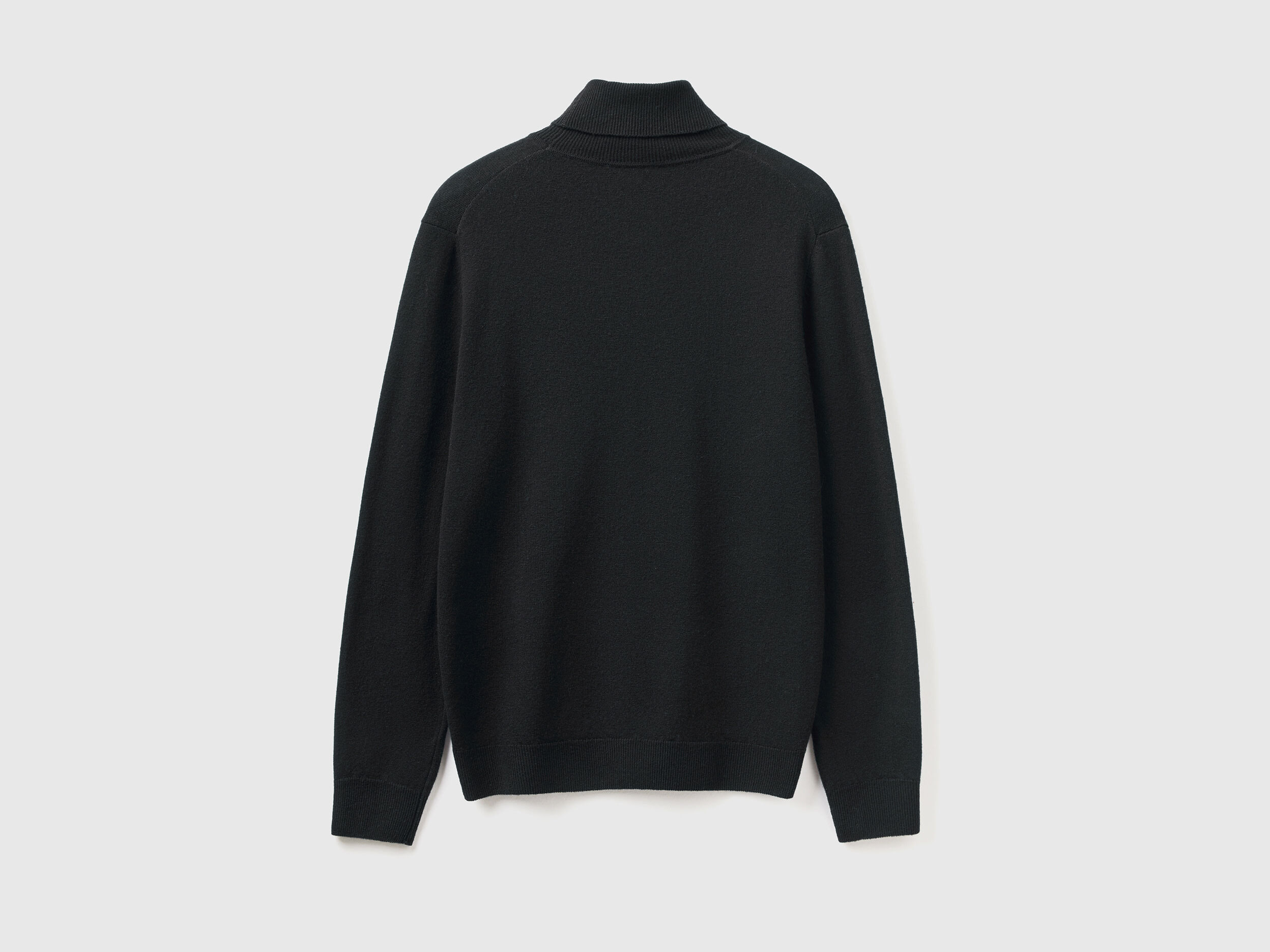 Pull col sales roulé benetton femme