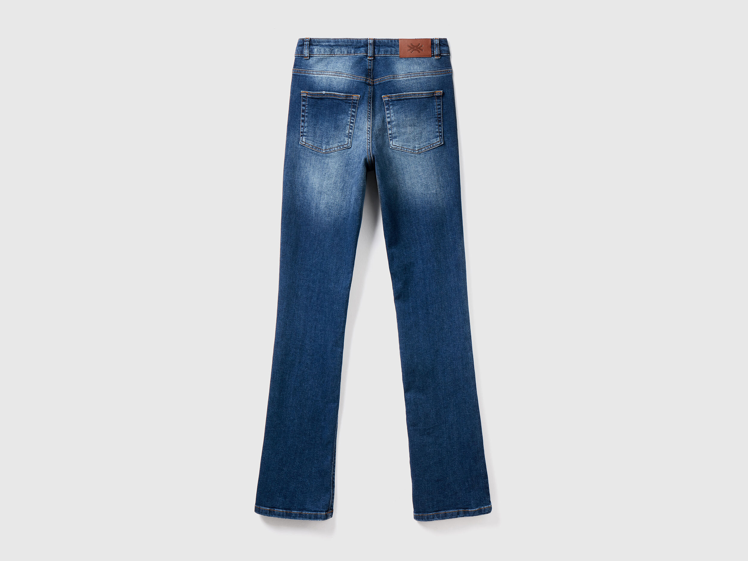 Five pocket bootcut jeans Dark Blue Benetton