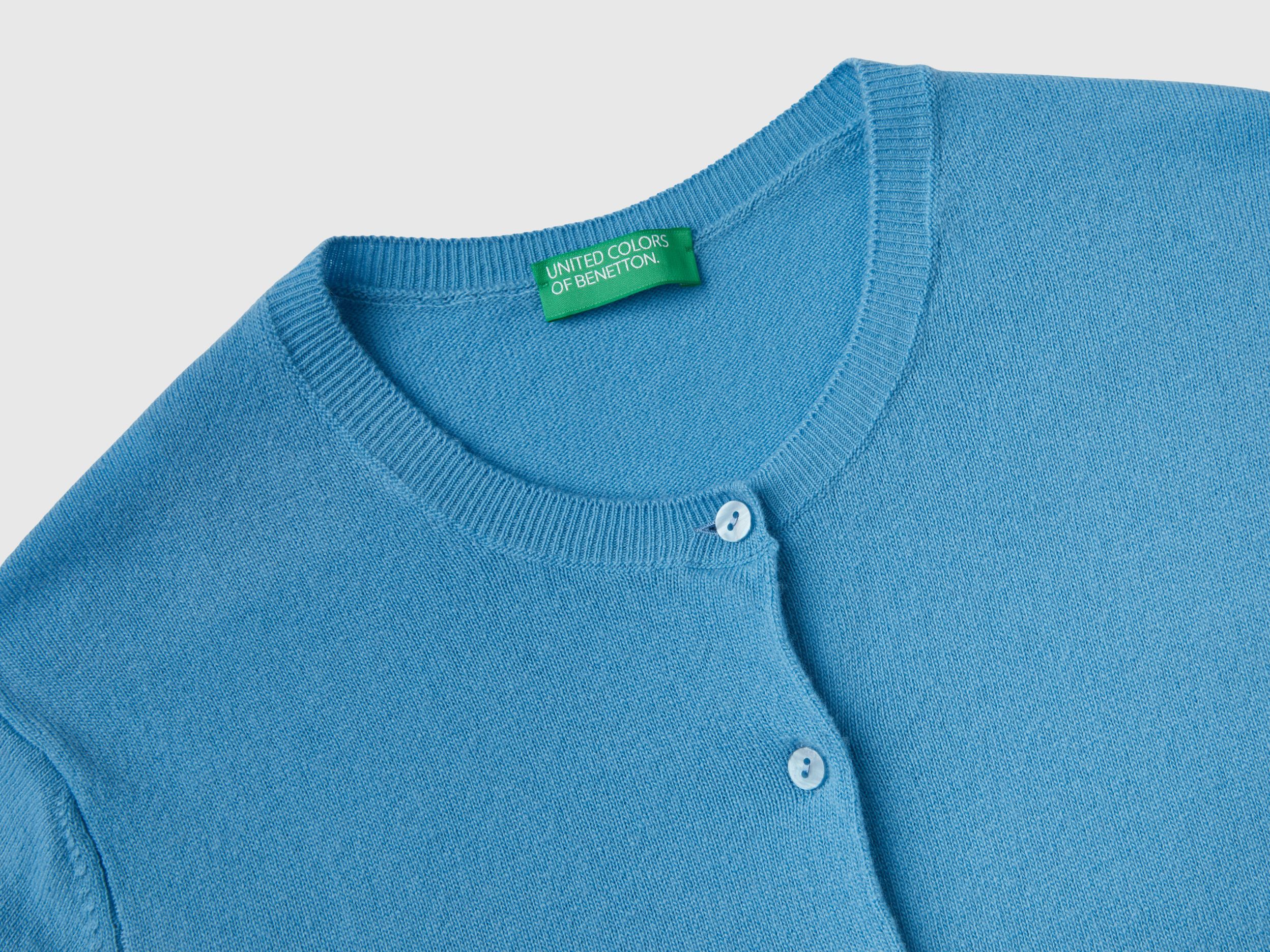 Benetton round neck cardigan hotsell