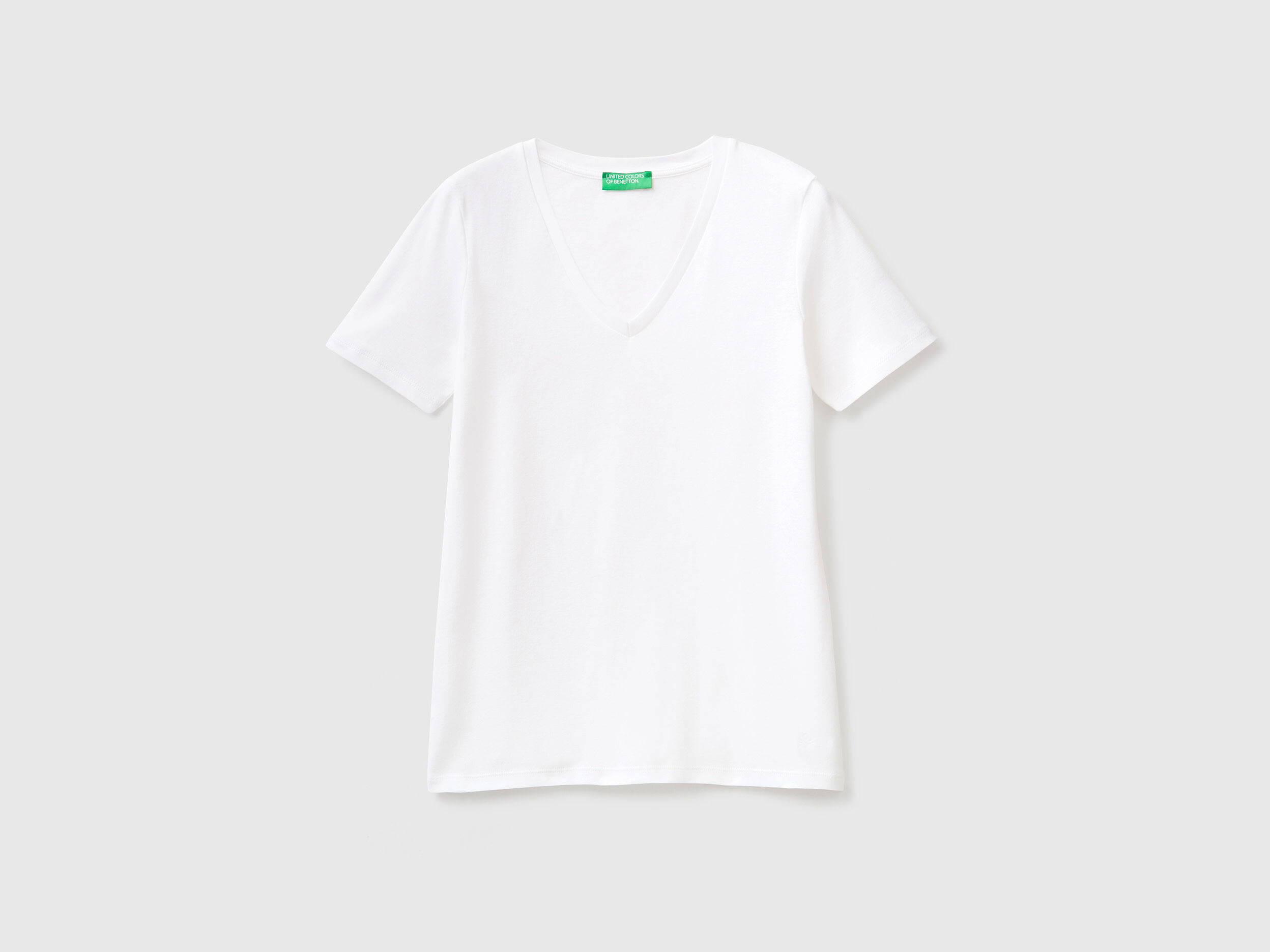 Benetton white t shirt sale
