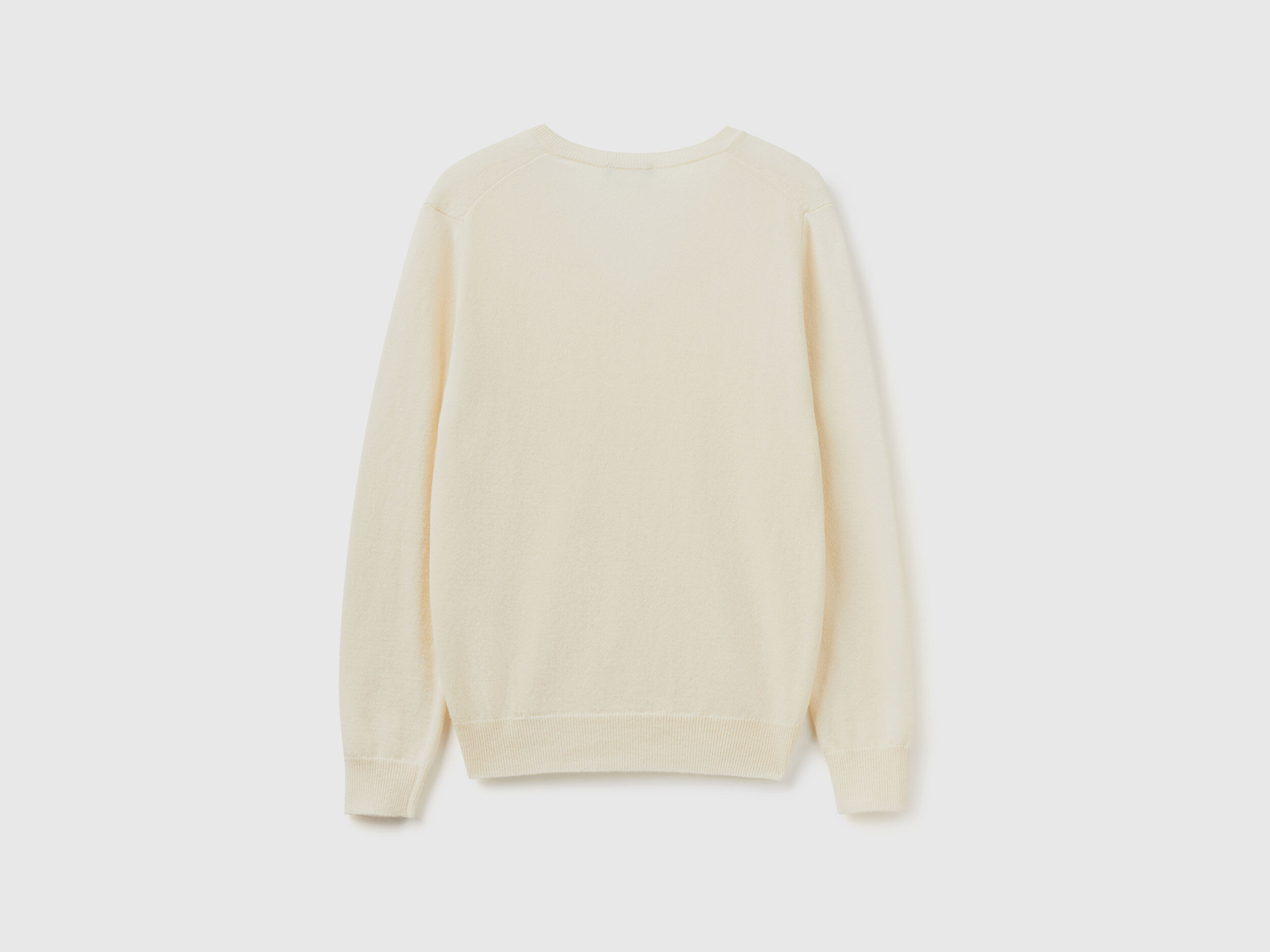 V neck online white sweatshirt