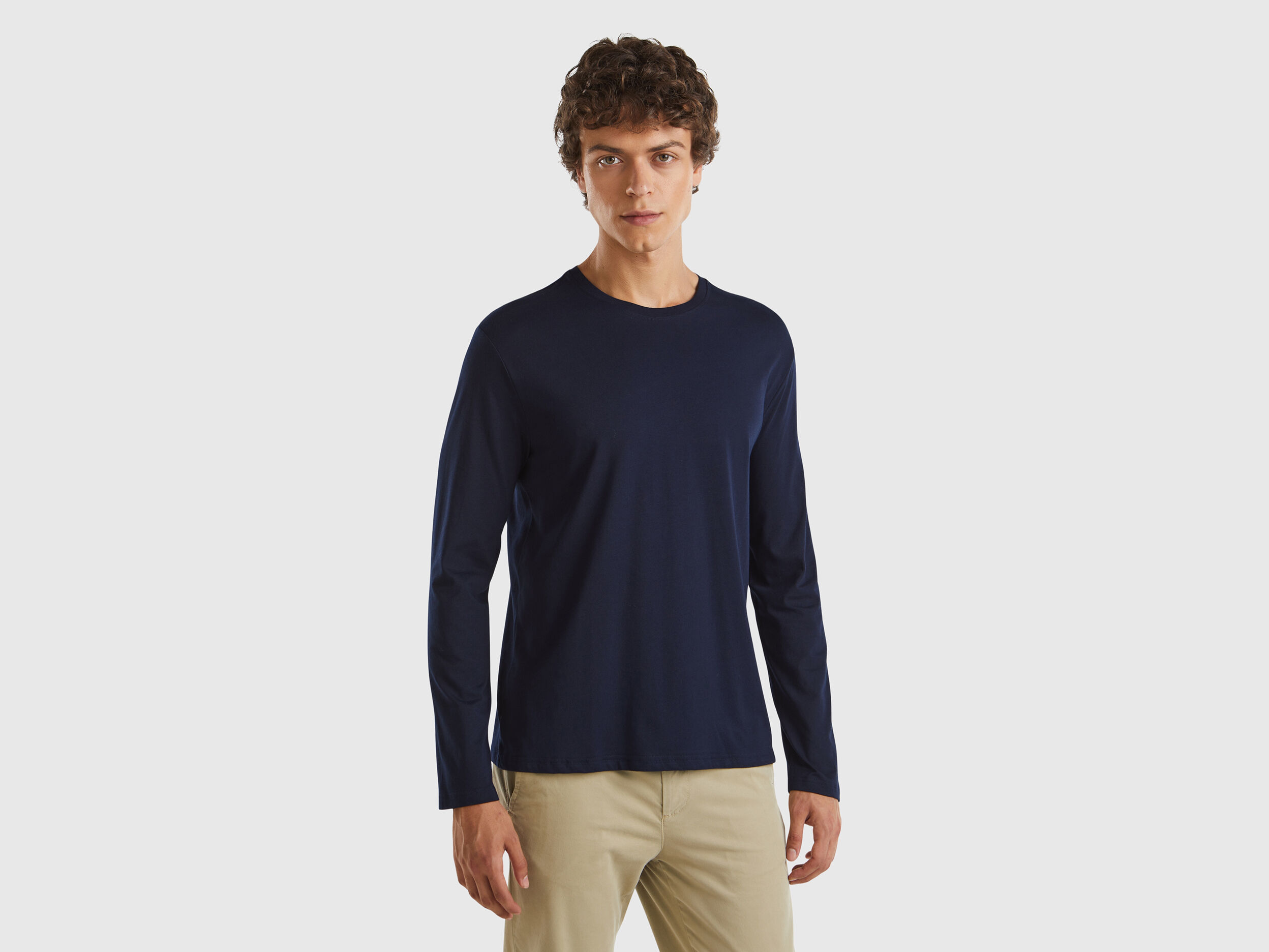Benetton full sleeves t shirt discount
