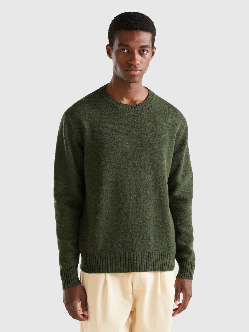 Shetland Wool Iconic Knitwear Men 2024 Benetton