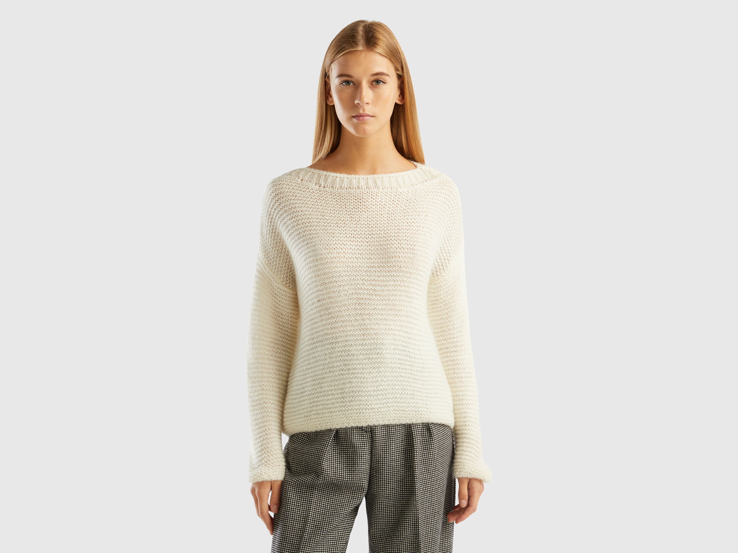 Cream boat hotsell neck jumper