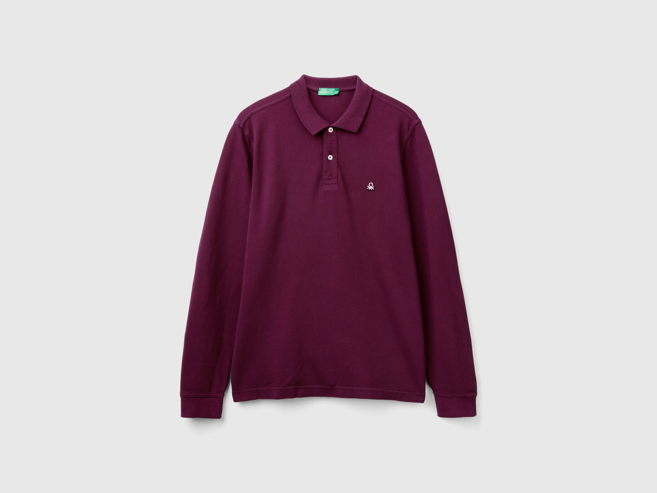 Polo manga larga mujer benetton cheap