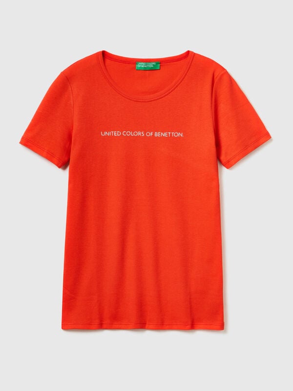 Women\'s Short Sleeve T-shirts New Benetton 2024 Collection 