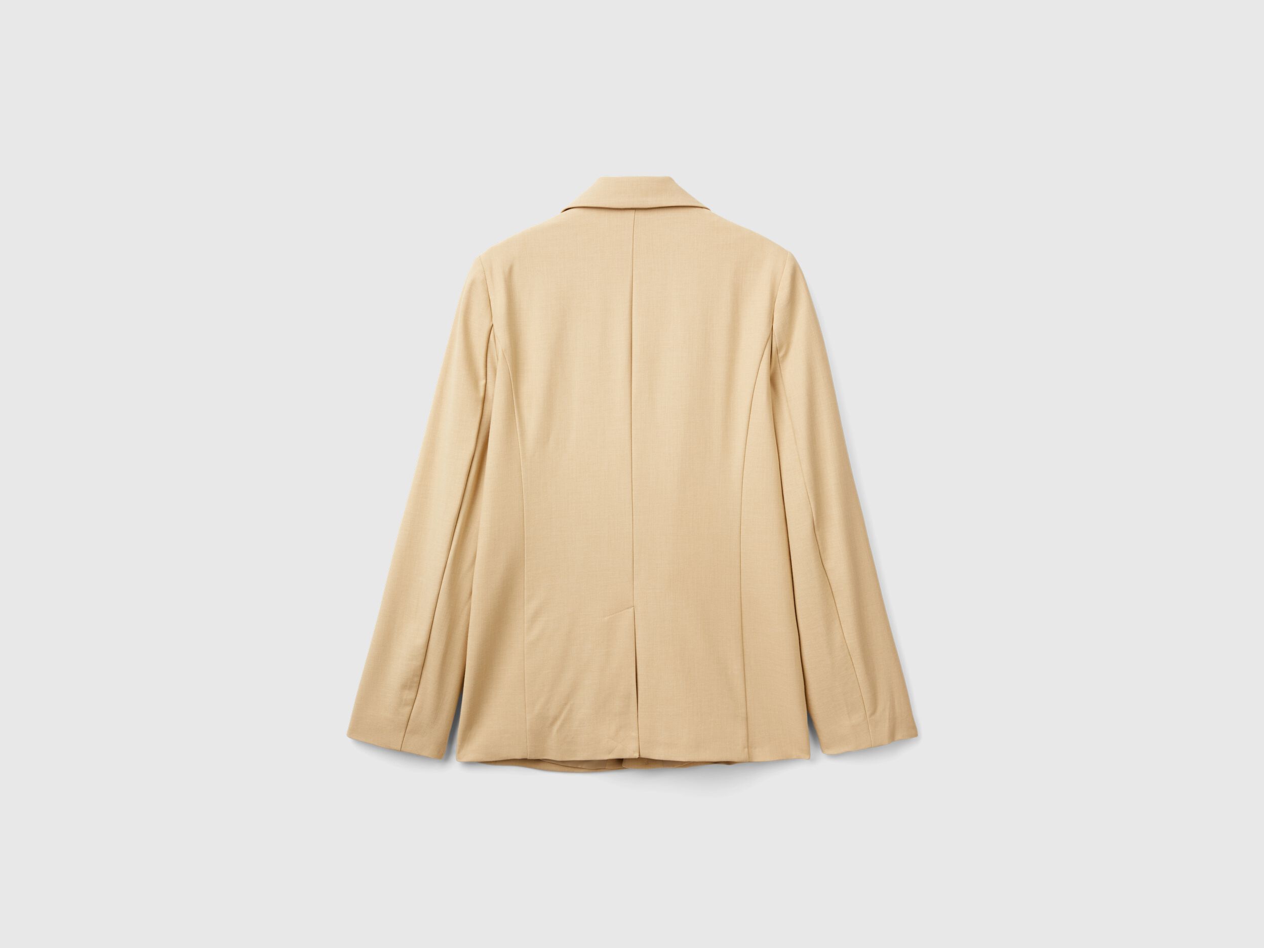 N-hoolywood Stand Collar Blouson - Beige | Garmentory