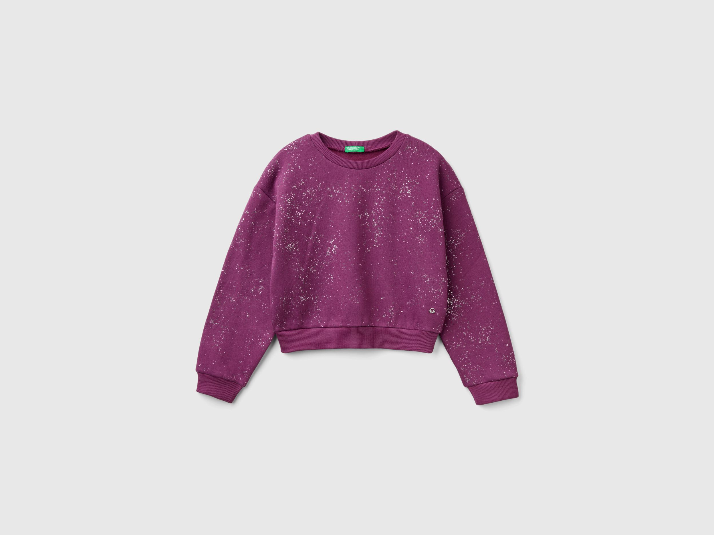 Oversized purple sweatshirt store