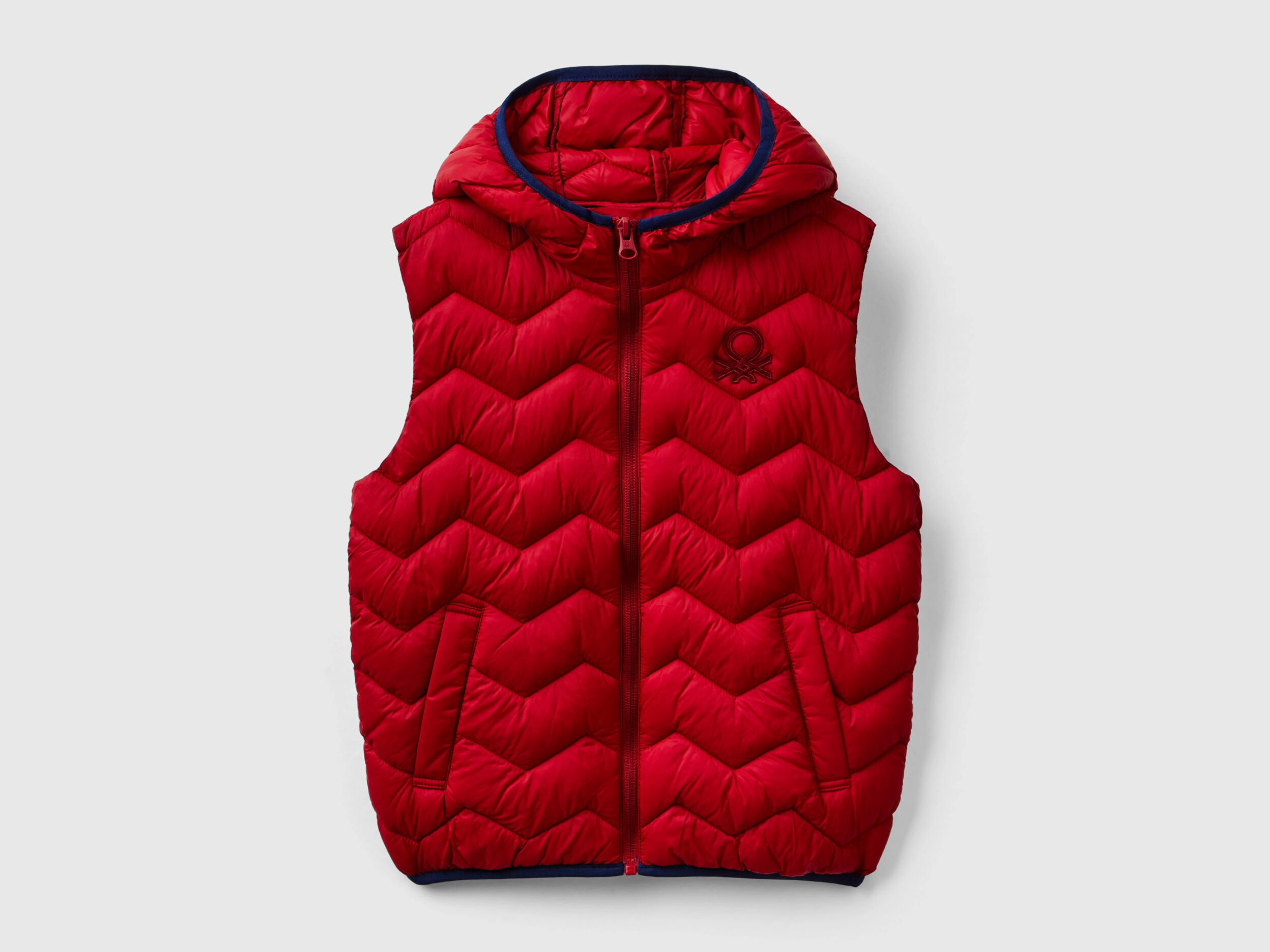 Junior Boys Sleeveless Puffer Jackets Collection 2024 Benetton