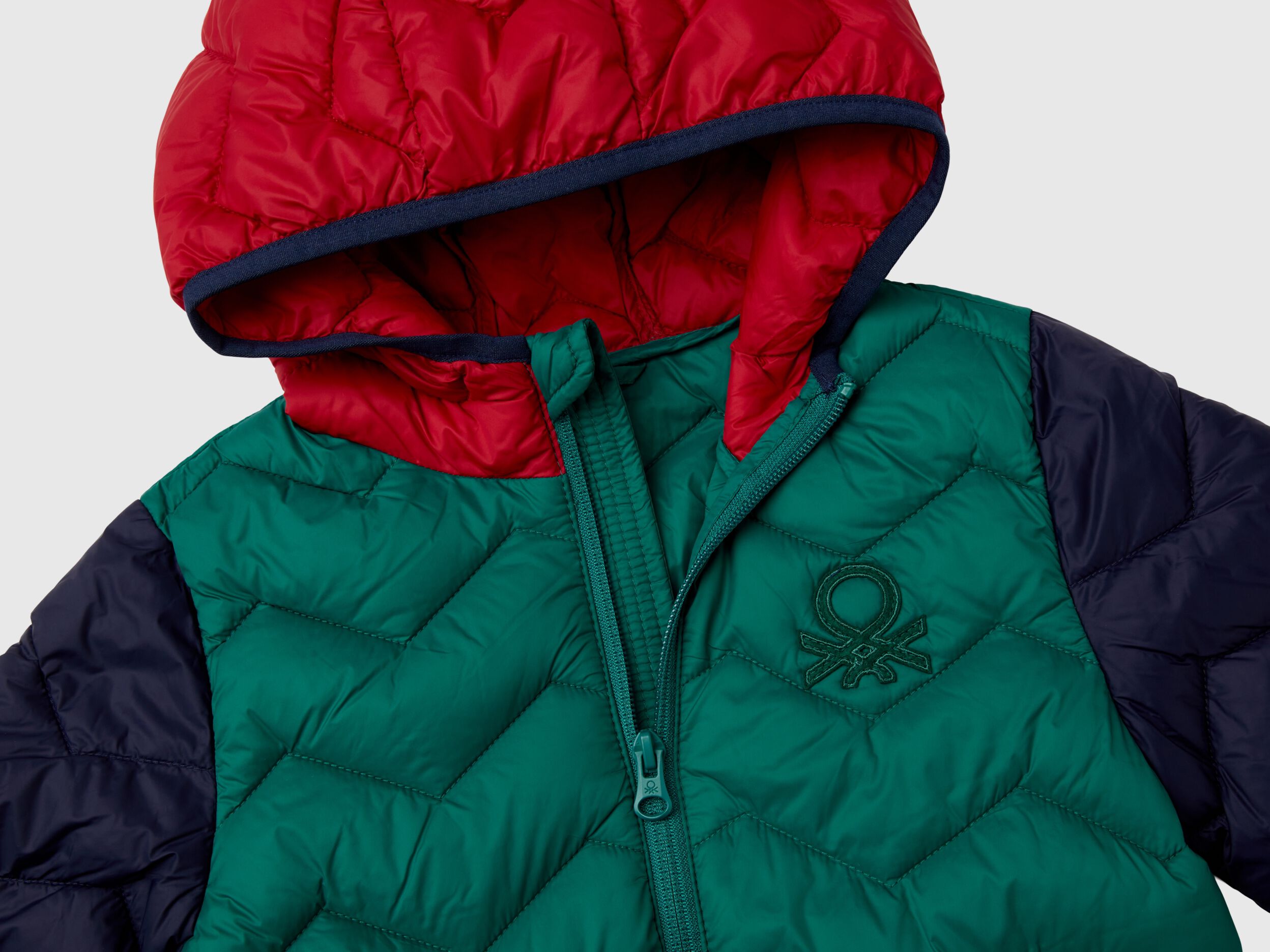 Benetton padded jacket with hood clearance