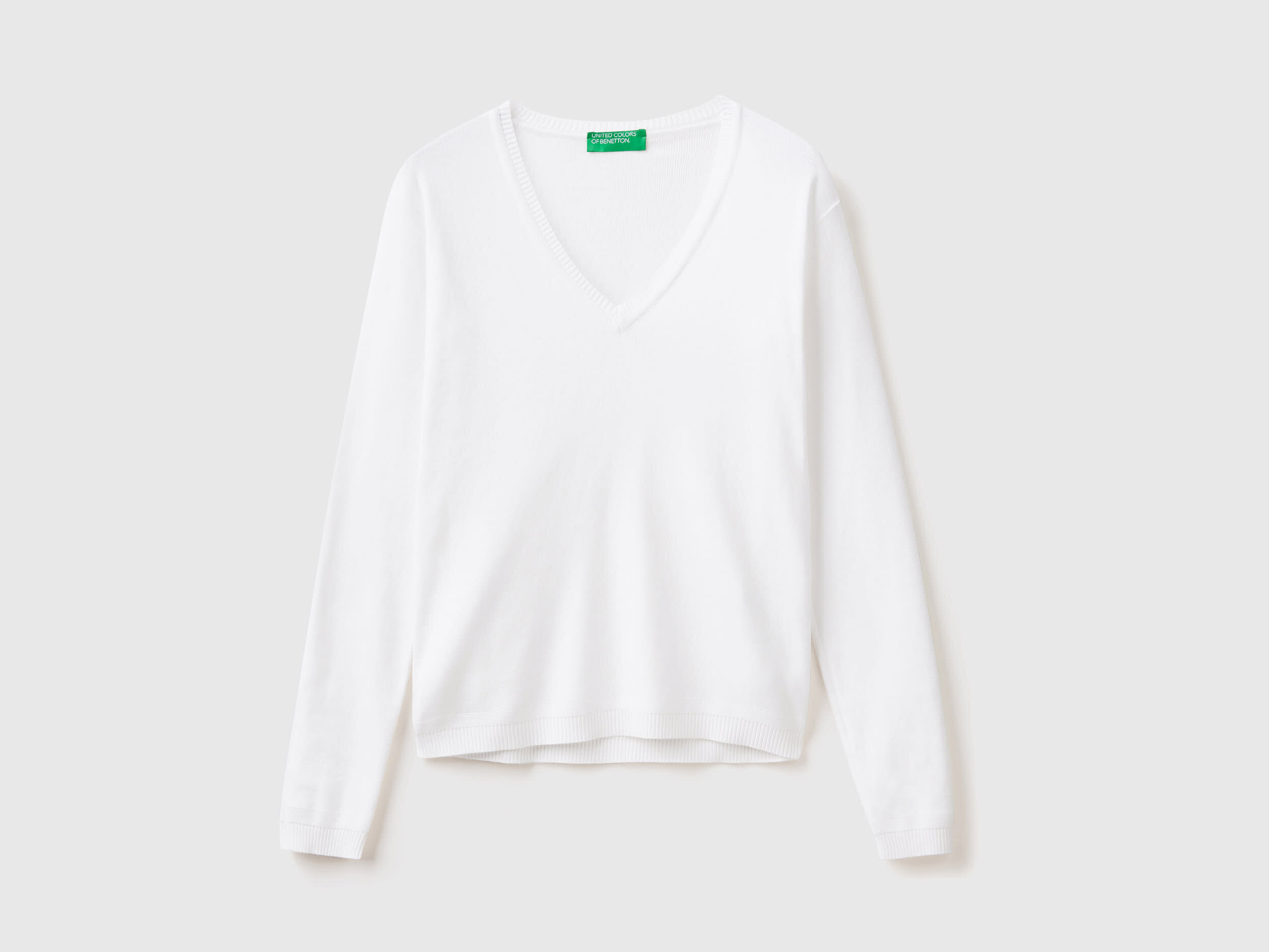 Long sleeve white sweater cheap