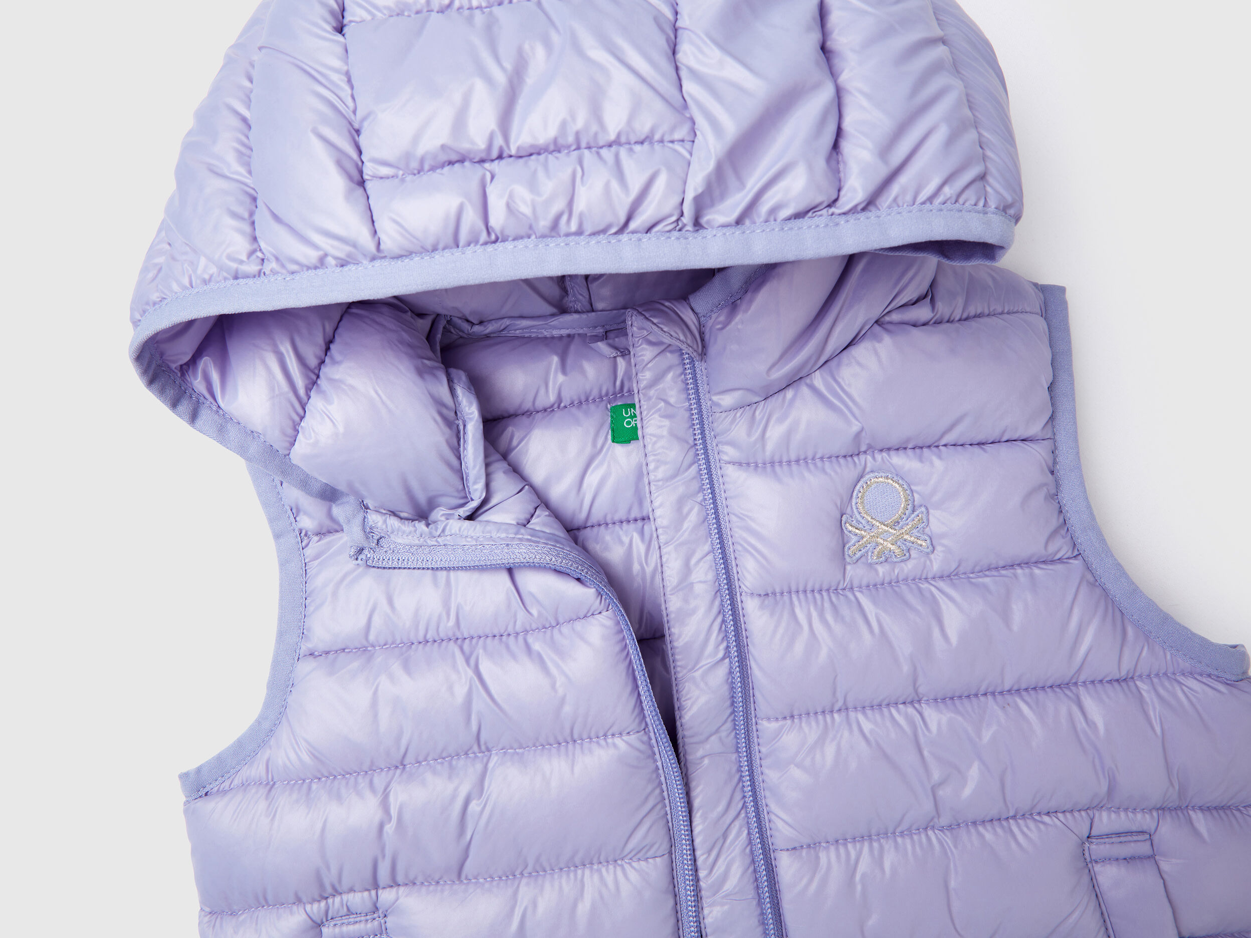 Toddler purple puffer vest with hood new arrivals